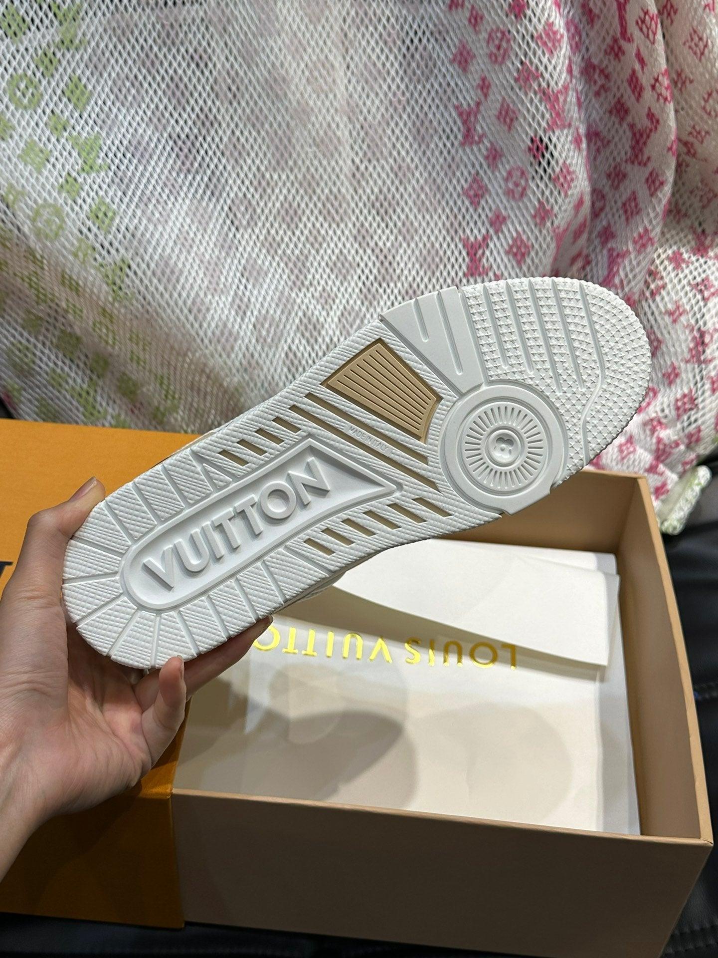 LUV White Trainer Sneakers-086 Designer Sneakers