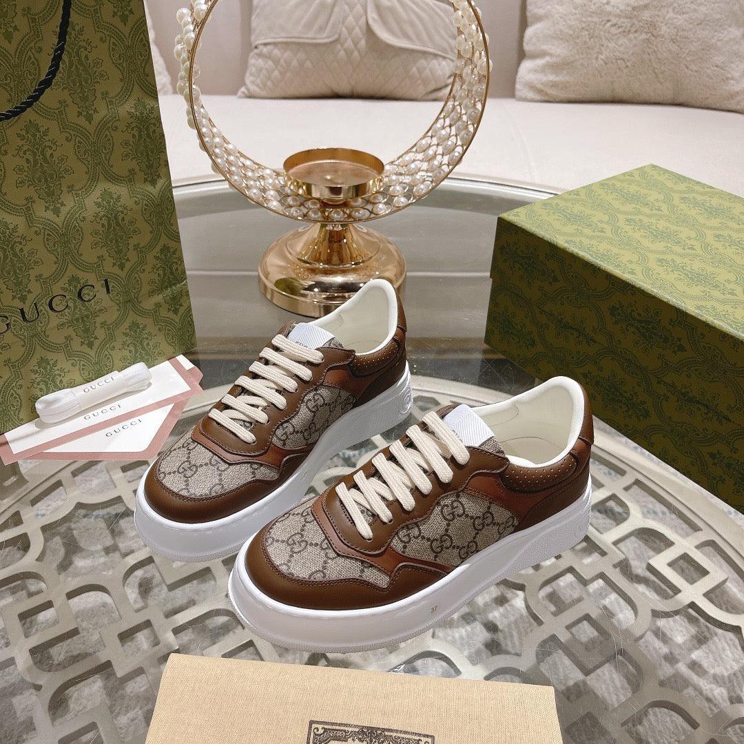 GCI Women's Brown Sneakers-048 Designer Sneakers