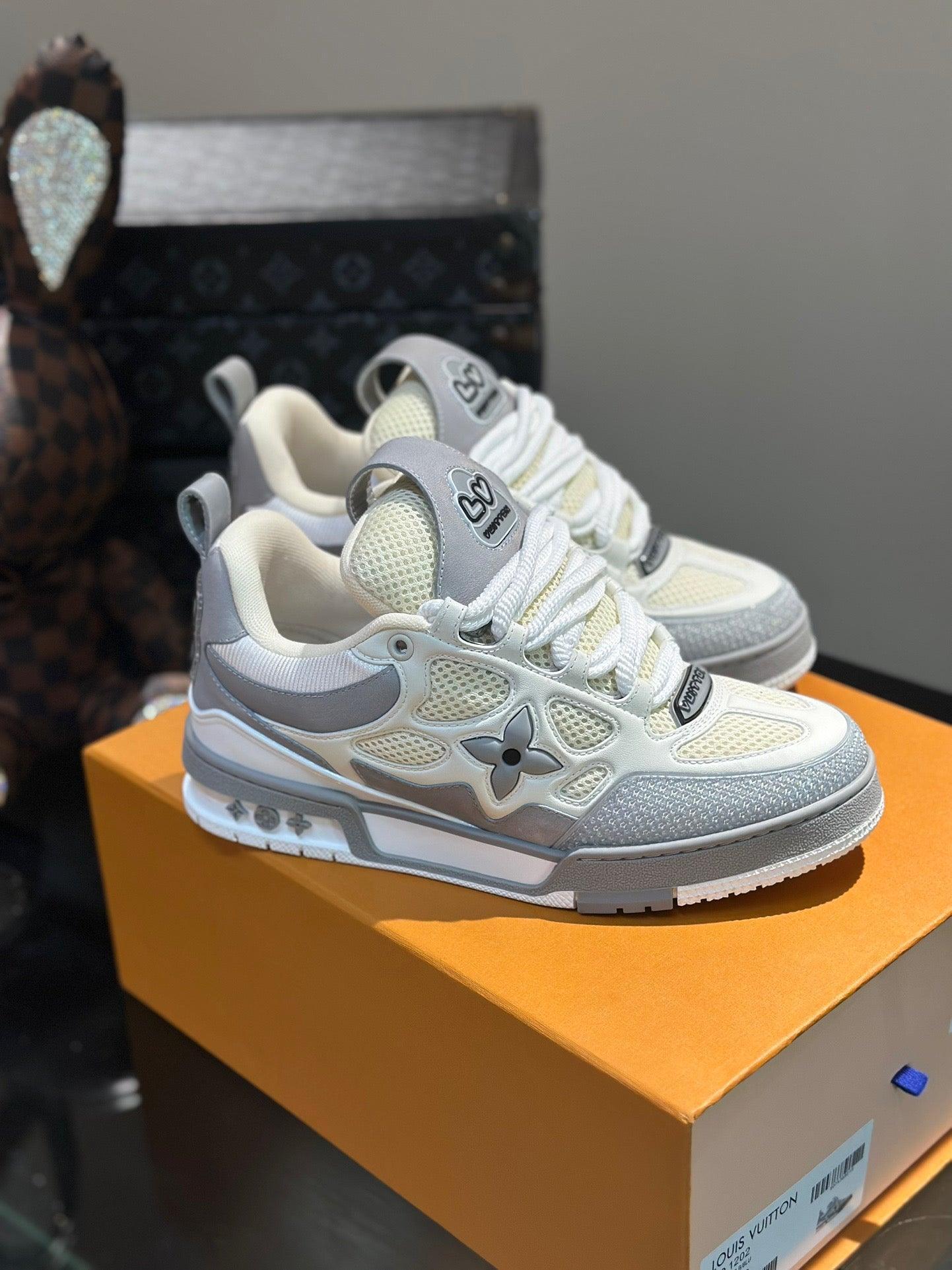LUV Skate Grey Sneakers-091 Designer Sneakers