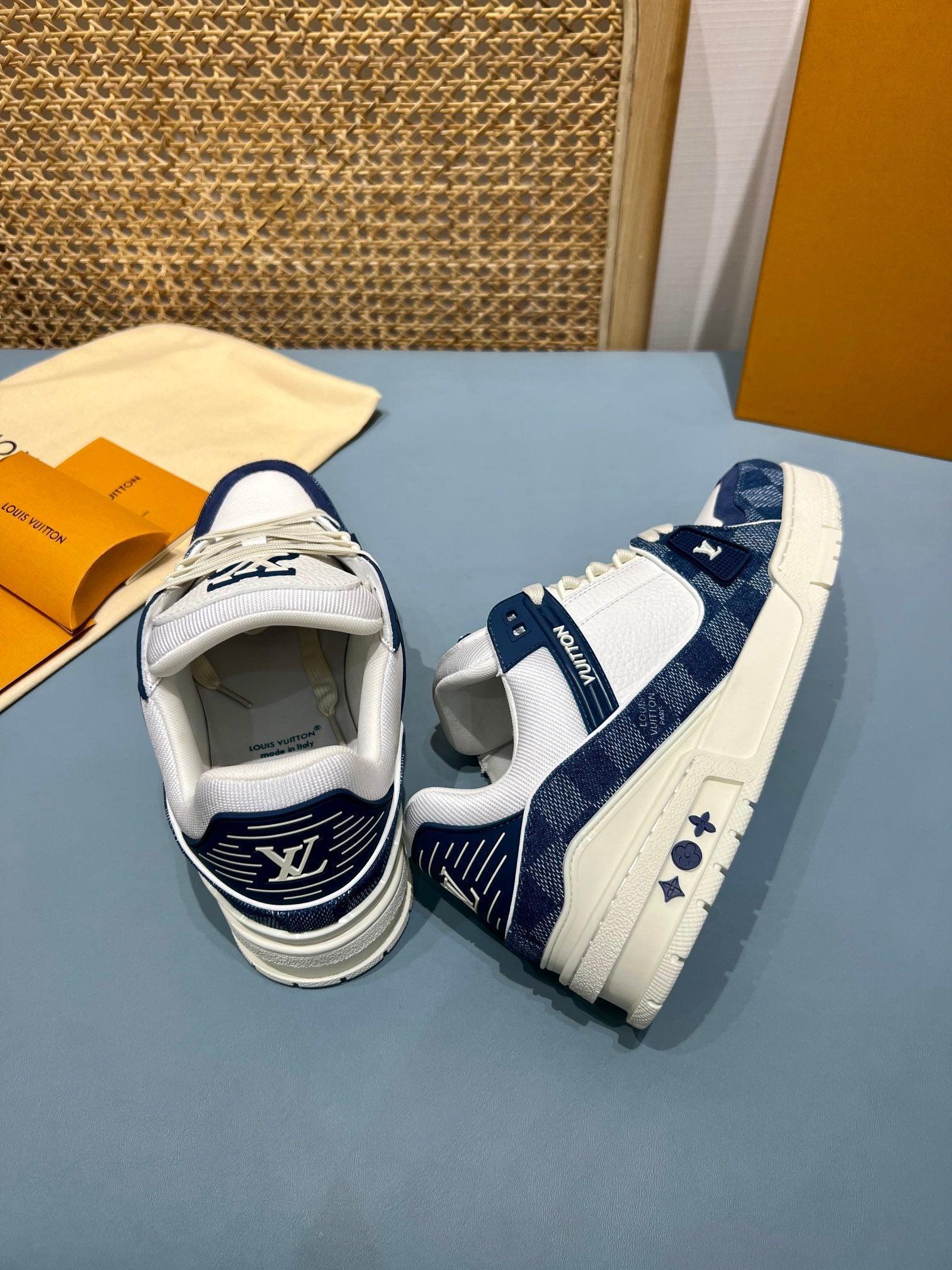 LUV Maxi Thick Blue Trainer Sneakers-073 Designer Sneakers