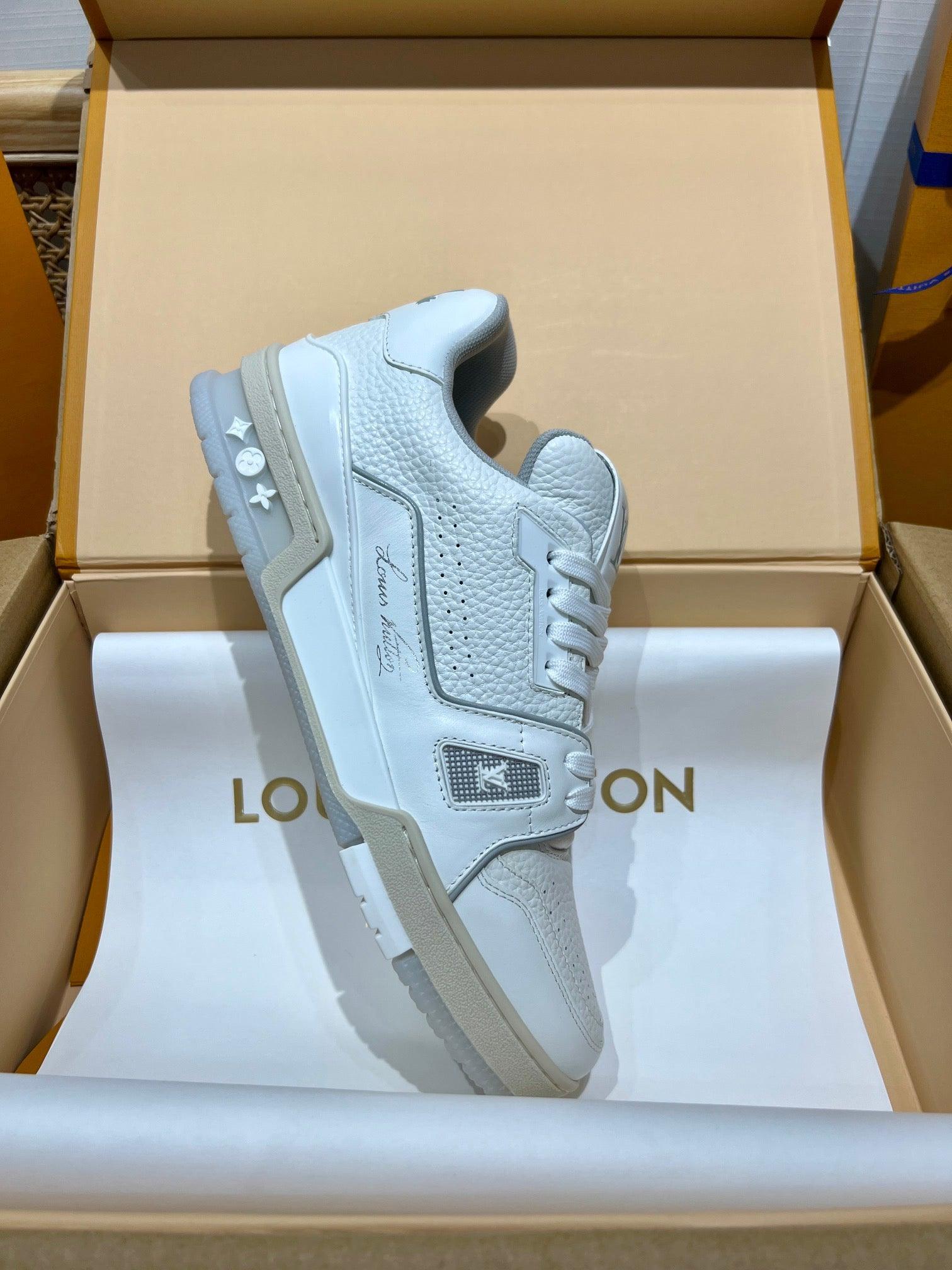 LUV White Trainer Sneakers-77 Designer Sneakers