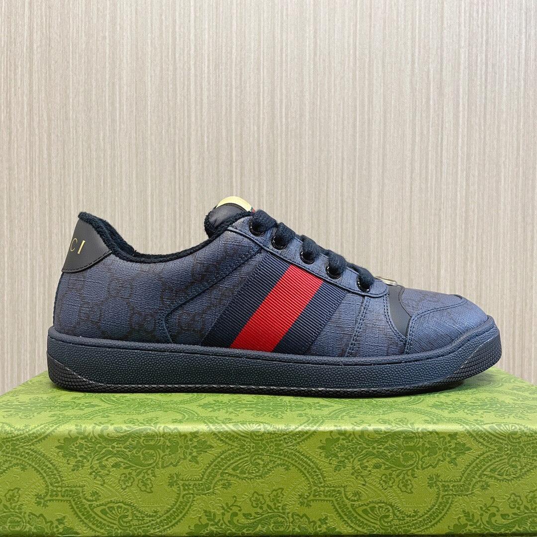 GCI Men's Blue/Dark Blue Screener Sneakers-188 Designer Sneakers