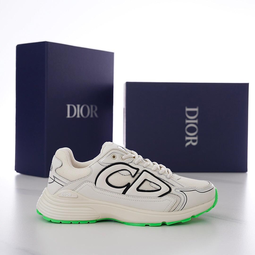 DOR B30 White Mesh and Technical Fabric Sneakers -114 Designer Sneakers
