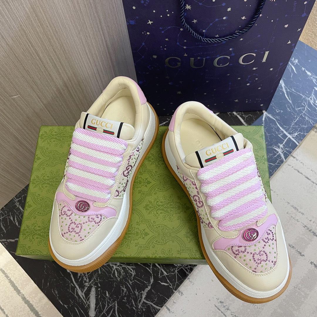 GCI Pink Screener Low Top Sneakers-043 Designer Sneakers