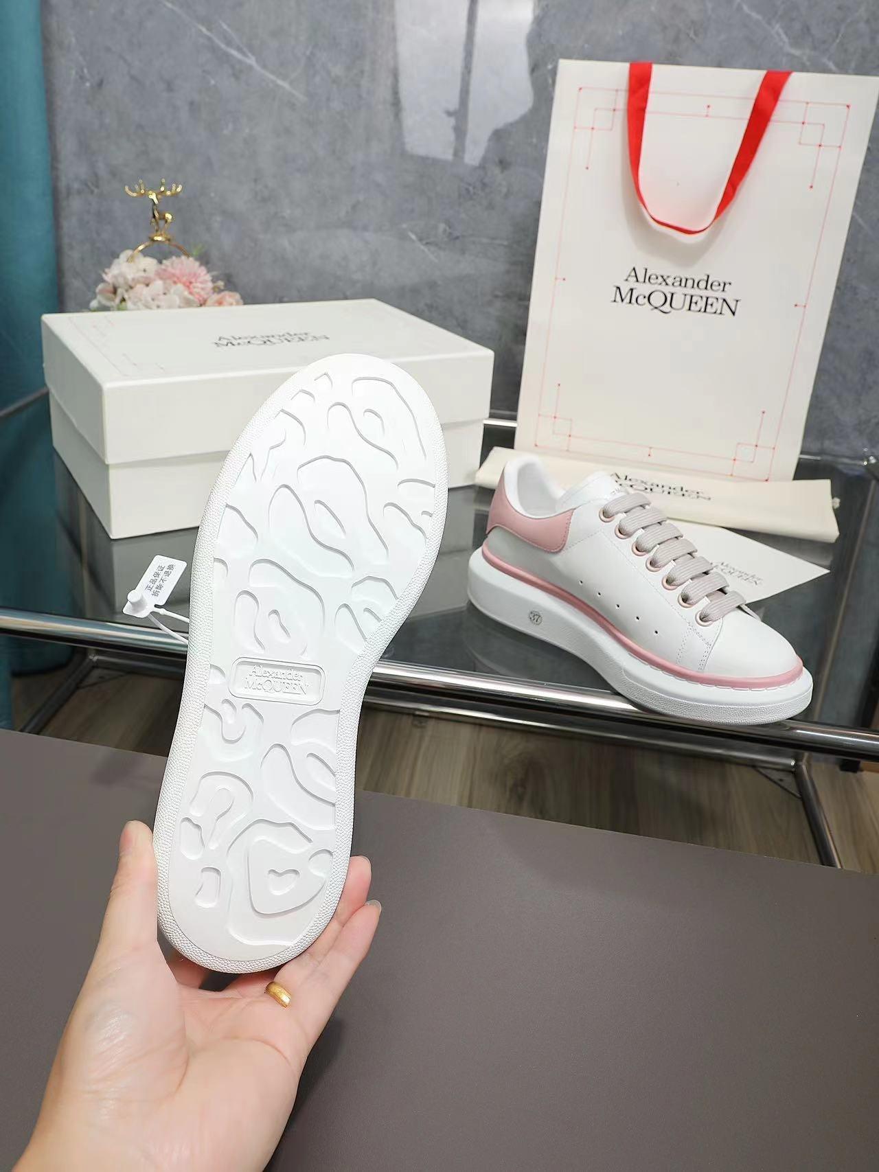 ALMC Pink and White Oversized Sneakers-035 Designer Sneakers