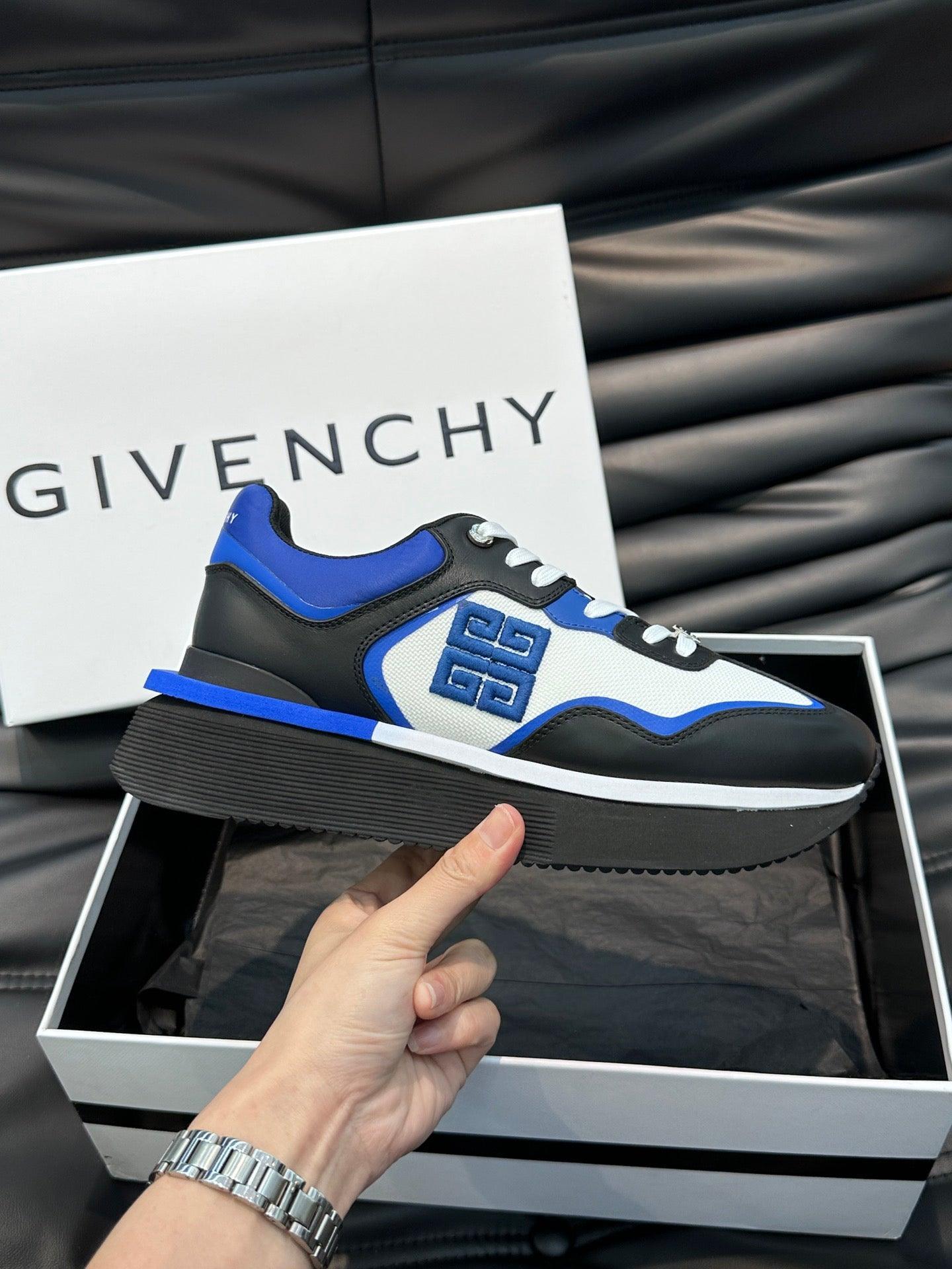 GVC Blue, White and Black Sneakers-011 Designer Sneakers