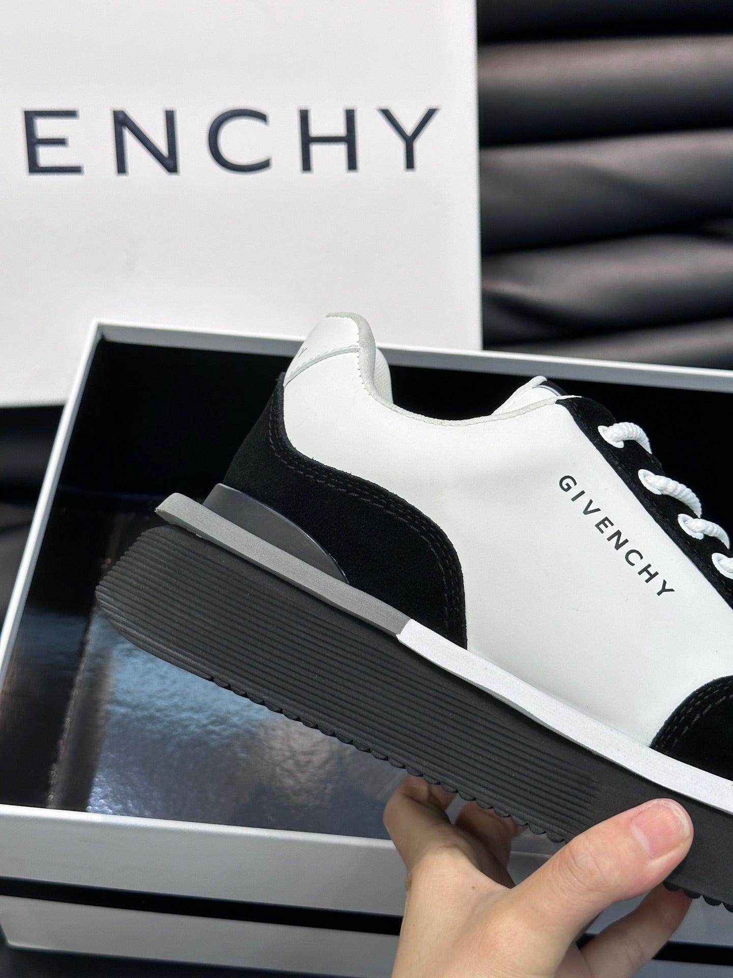 GVC Black and White Logo Sneakers-016 Designer Sneakers
