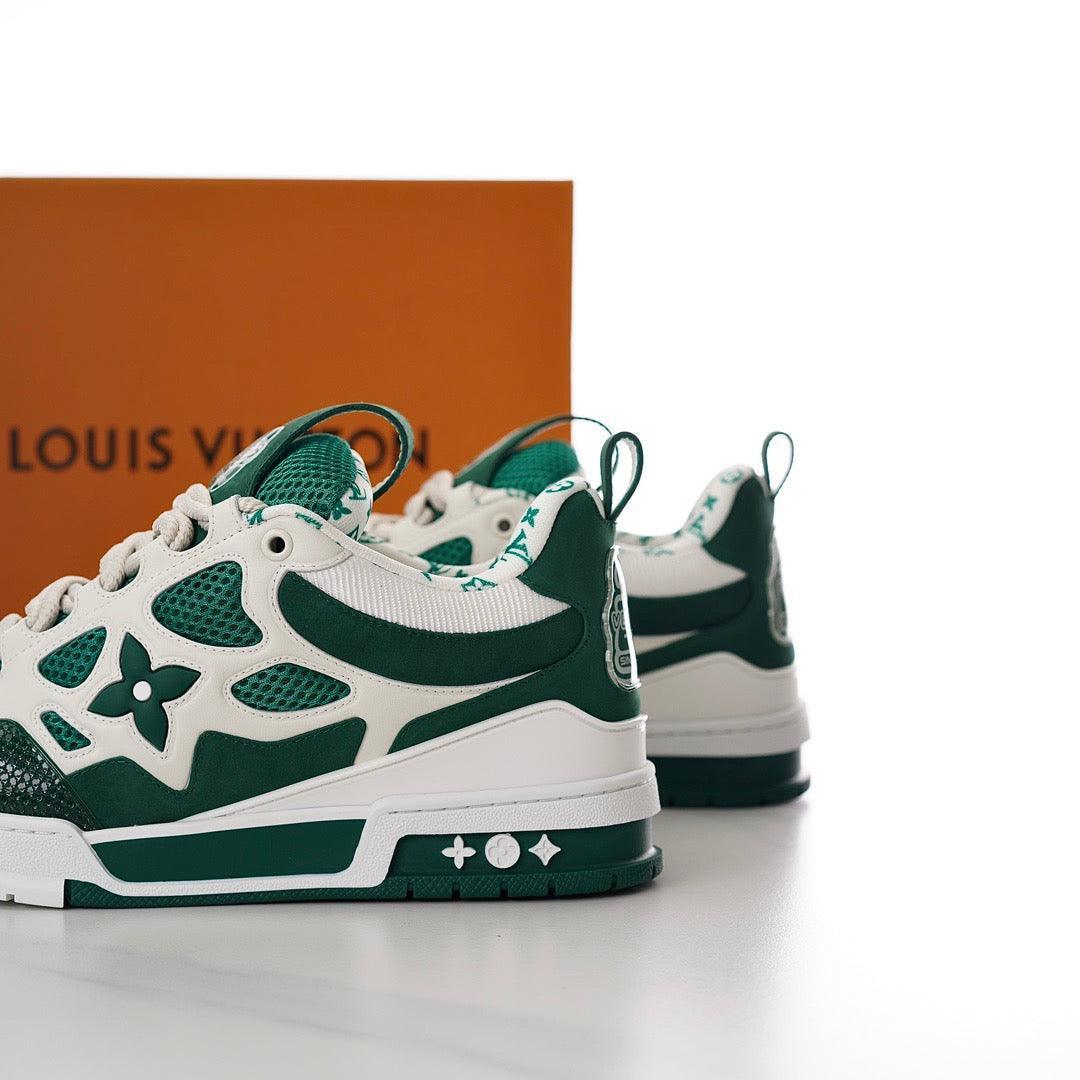 LUV Green Skate Sneakers-098 Designer Sneakers