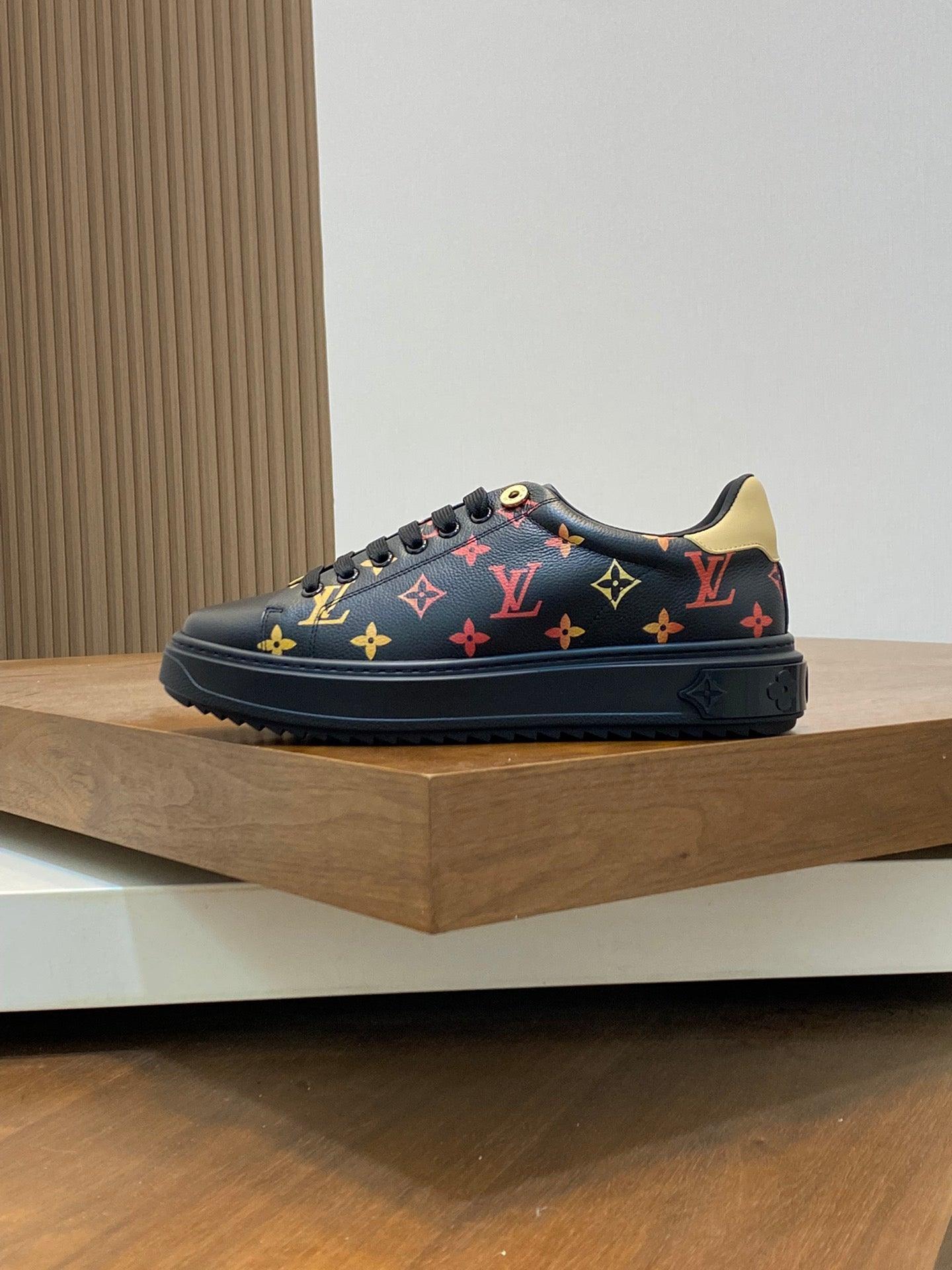 LUV Black Shoes for Men-141 Designer Sneakers