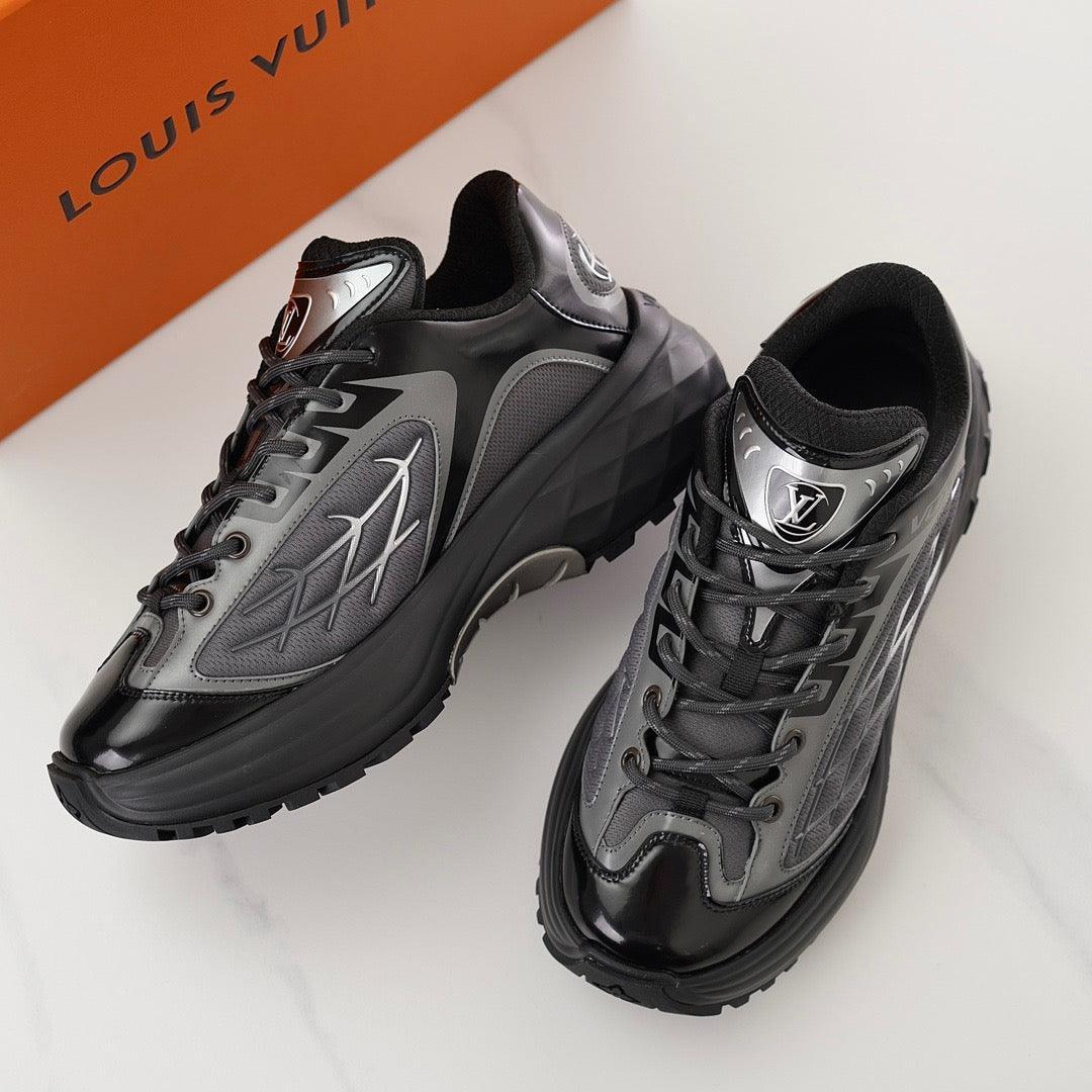 LUV Discovery Lace Up Black Sneakers-102 Designer Sneakers