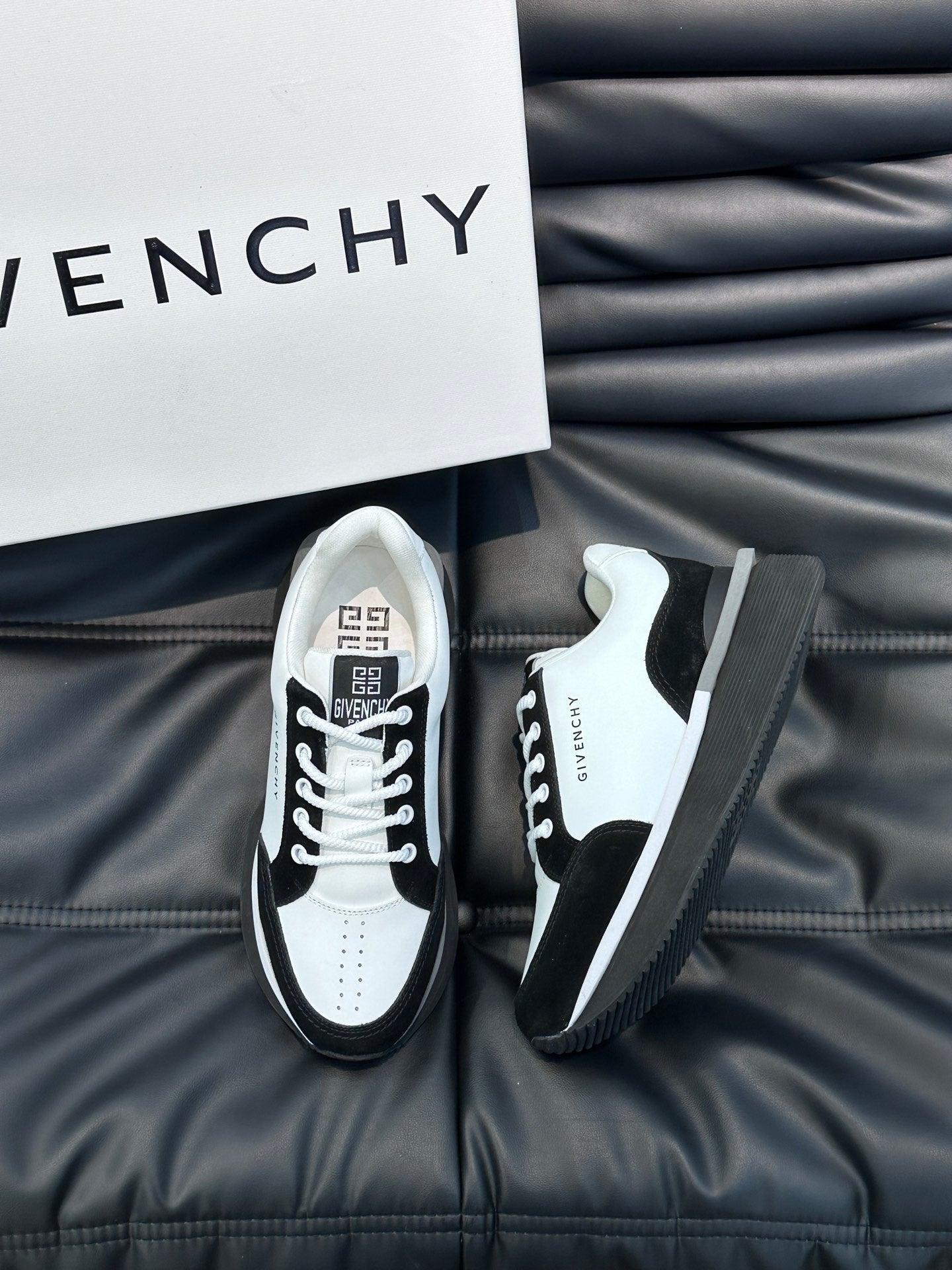 GVC Black and White Logo Sneakers-016 Designer Sneakers