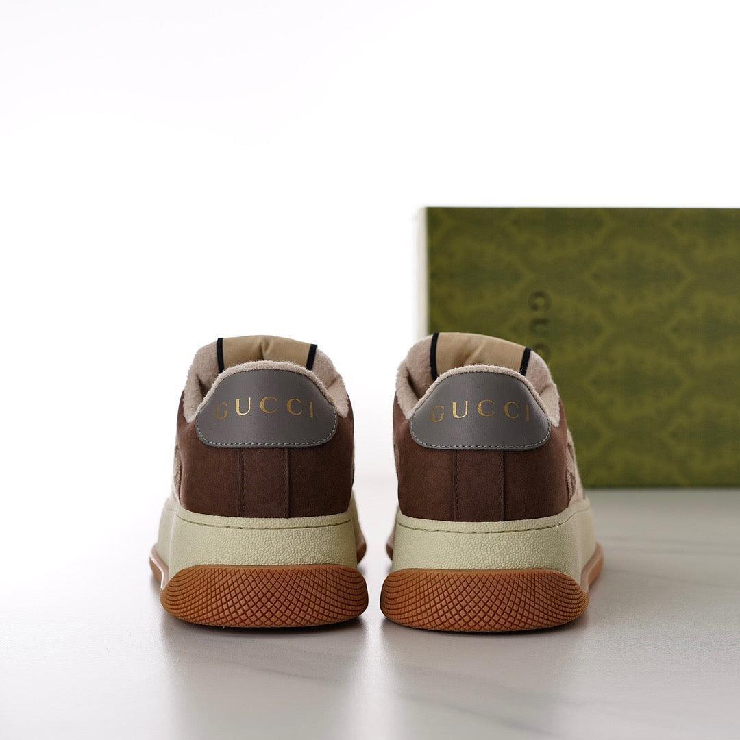 GCI Men's Screener Beige and Ebony Original Canvas Sneakers-183 Designer Sneakers