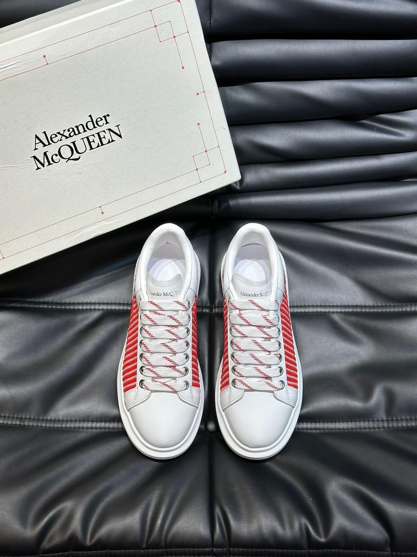ALMC White and Red Sneakers-003 Designer Sneakers