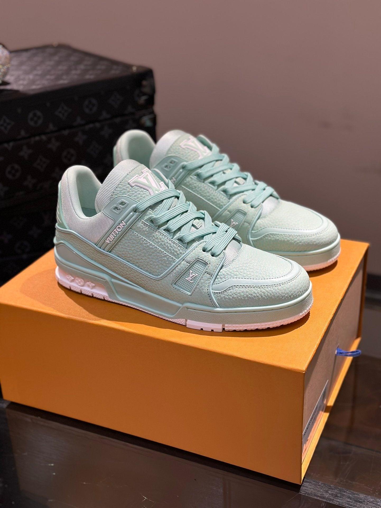 LUV Lime Green Trainer Sneakers-084 Designer Sneakers