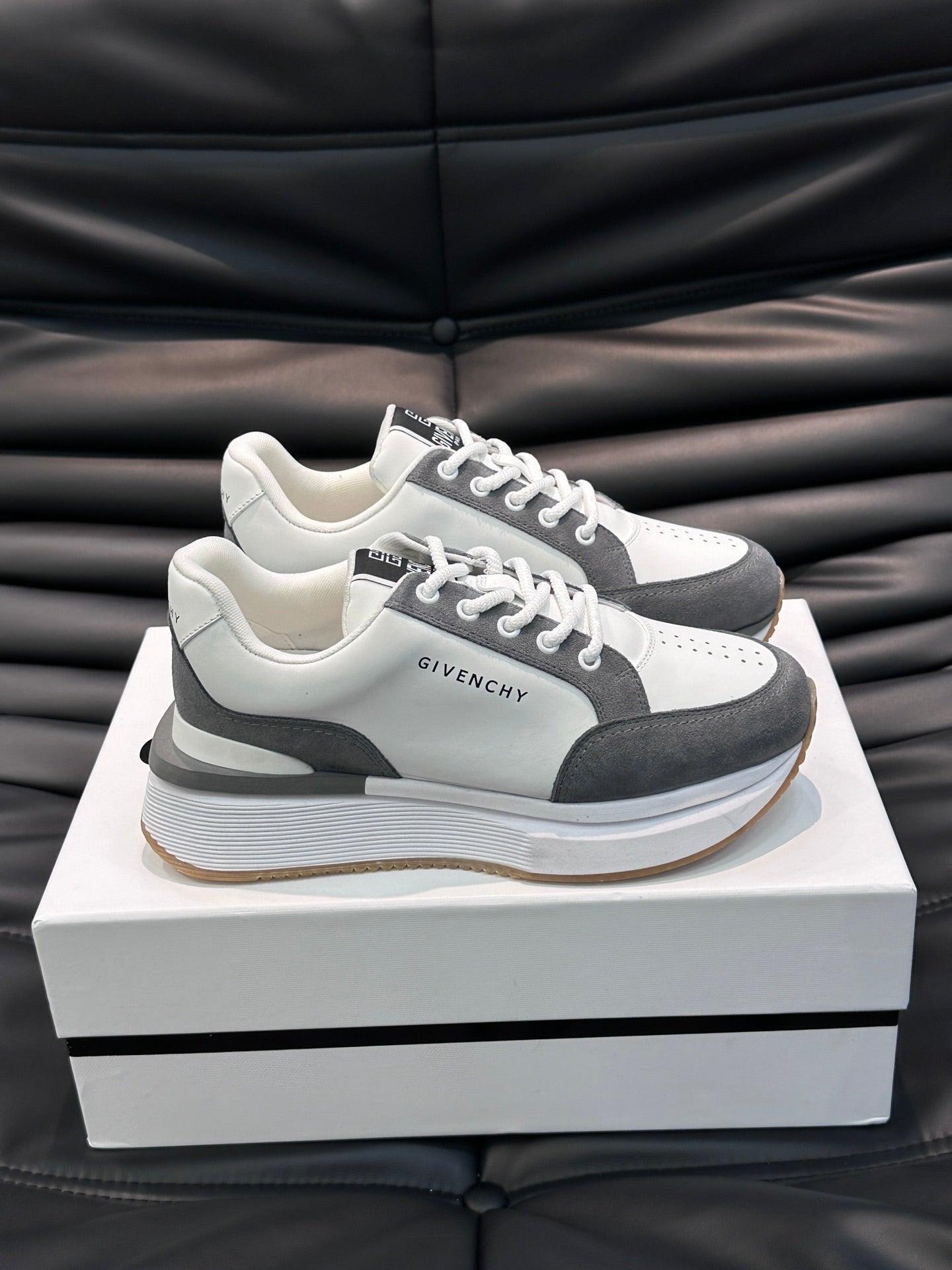 GVC Grey and White Sneakers-019 Designer Sneakers
