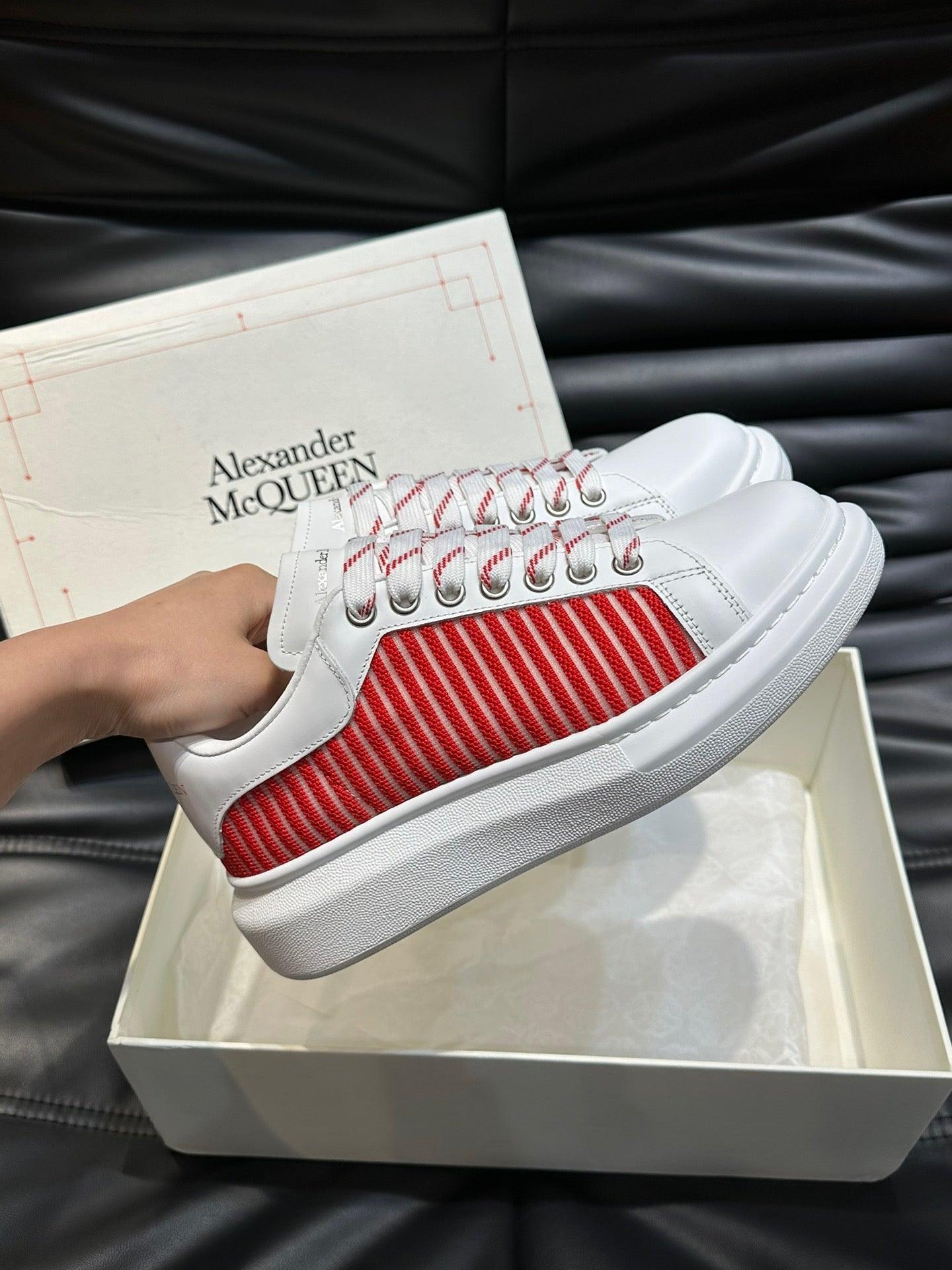ALMC White and Red Sneakers-003 Designer Sneakers