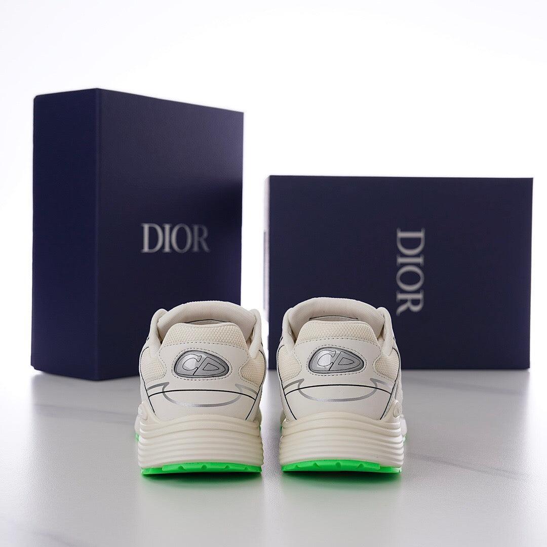DOR B30 White Mesh and Technical Fabric Sneakers -114 Designer Sneakers