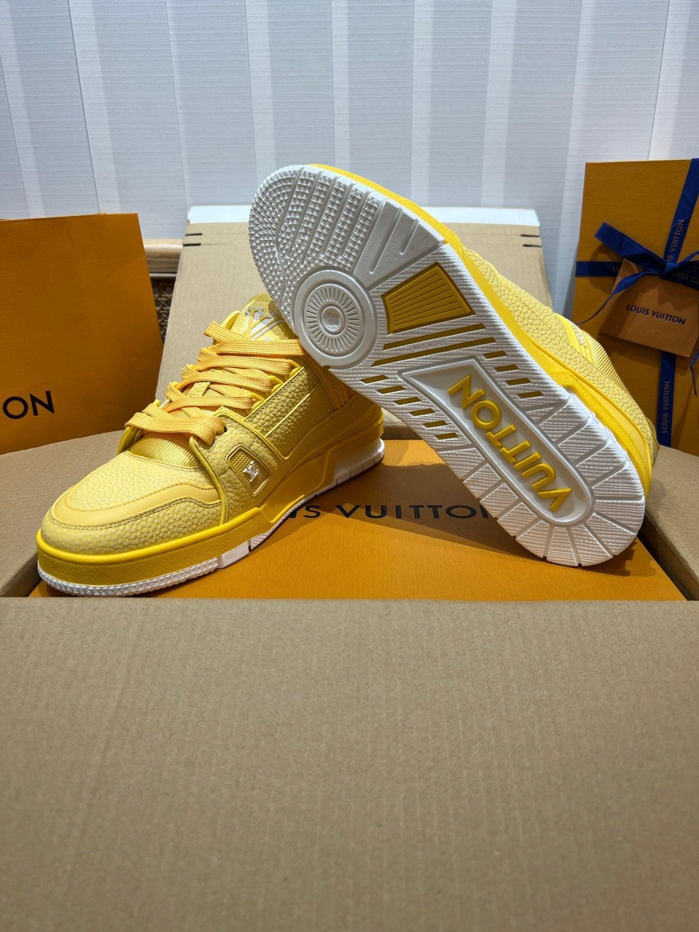 LUV Yellow Trainer Sneakers-080 Designer Sneakers