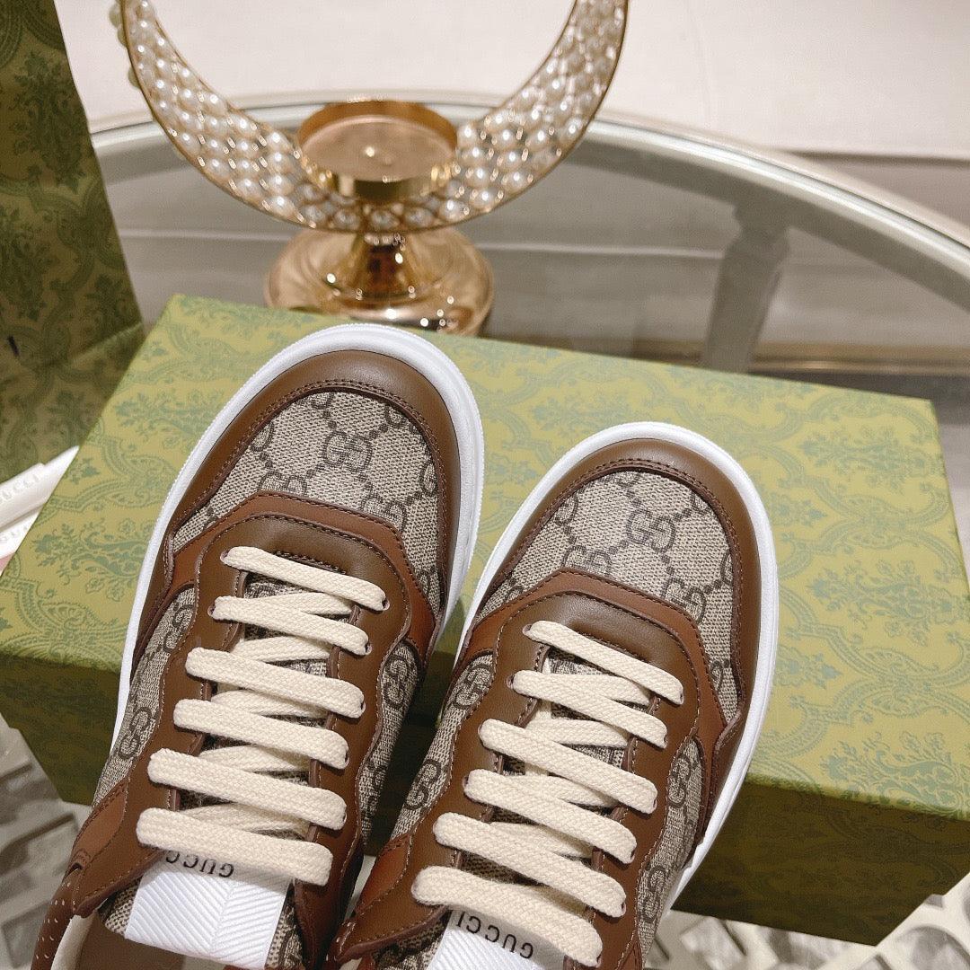 GCI Women's Brown Sneakers-048 Designer Sneakers