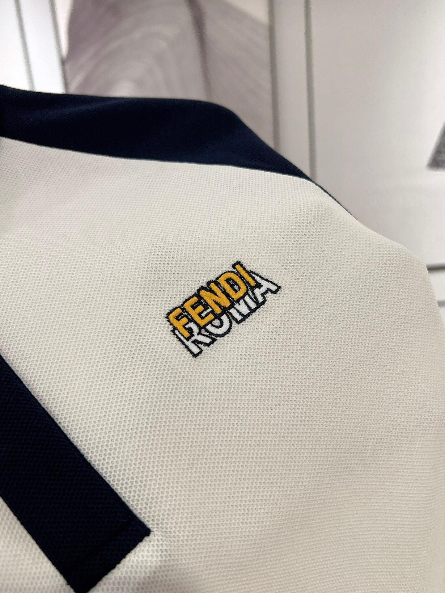 FDE Black and White Polo Shirt -001 Designer Sneakers
