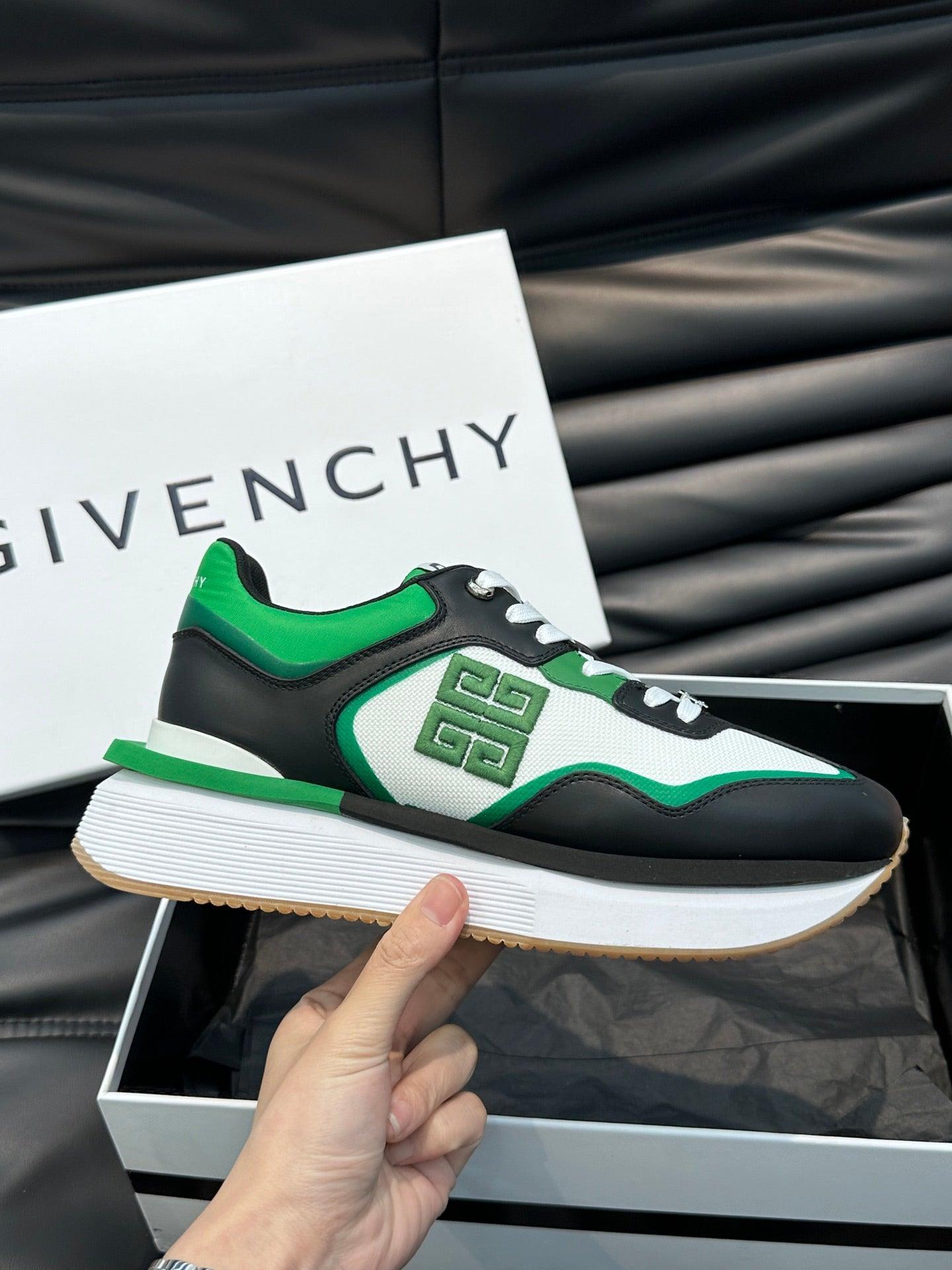 GVC Black and Green Sneakers-010 Designer Sneakers