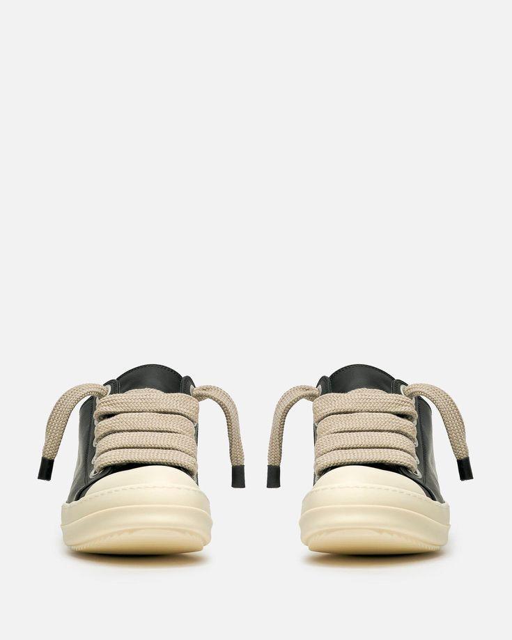 Jumbo Lace Low Sneaks in Black/Pearl-209 Designer Sneakers
