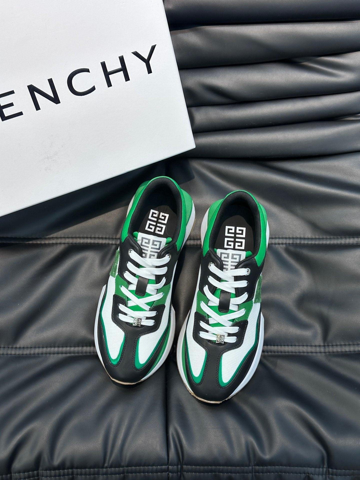 GVC Black and Green Sneakers-010 Designer Sneakers