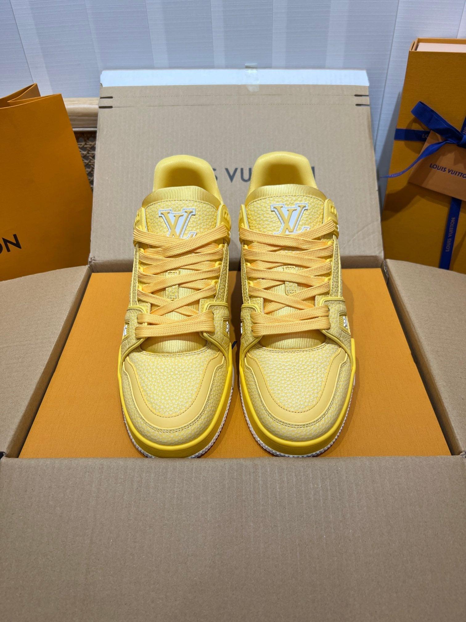 LUV Yellow Trainer Sneakers-080 Designer Sneakers