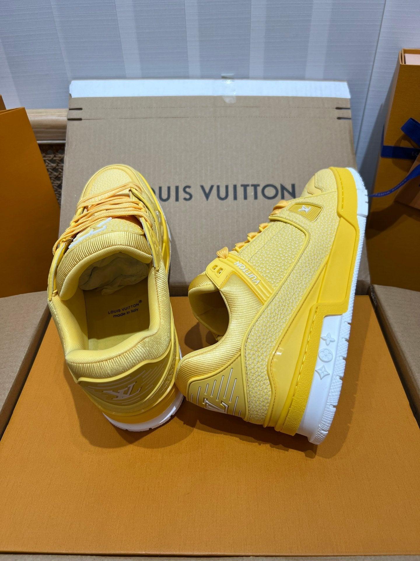 LUV Yellow Trainer Sneakers-080 Designer Sneakers