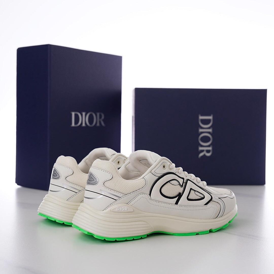 DOR B30 White Mesh and Technical Fabric Sneakers -114 Designer Sneakers