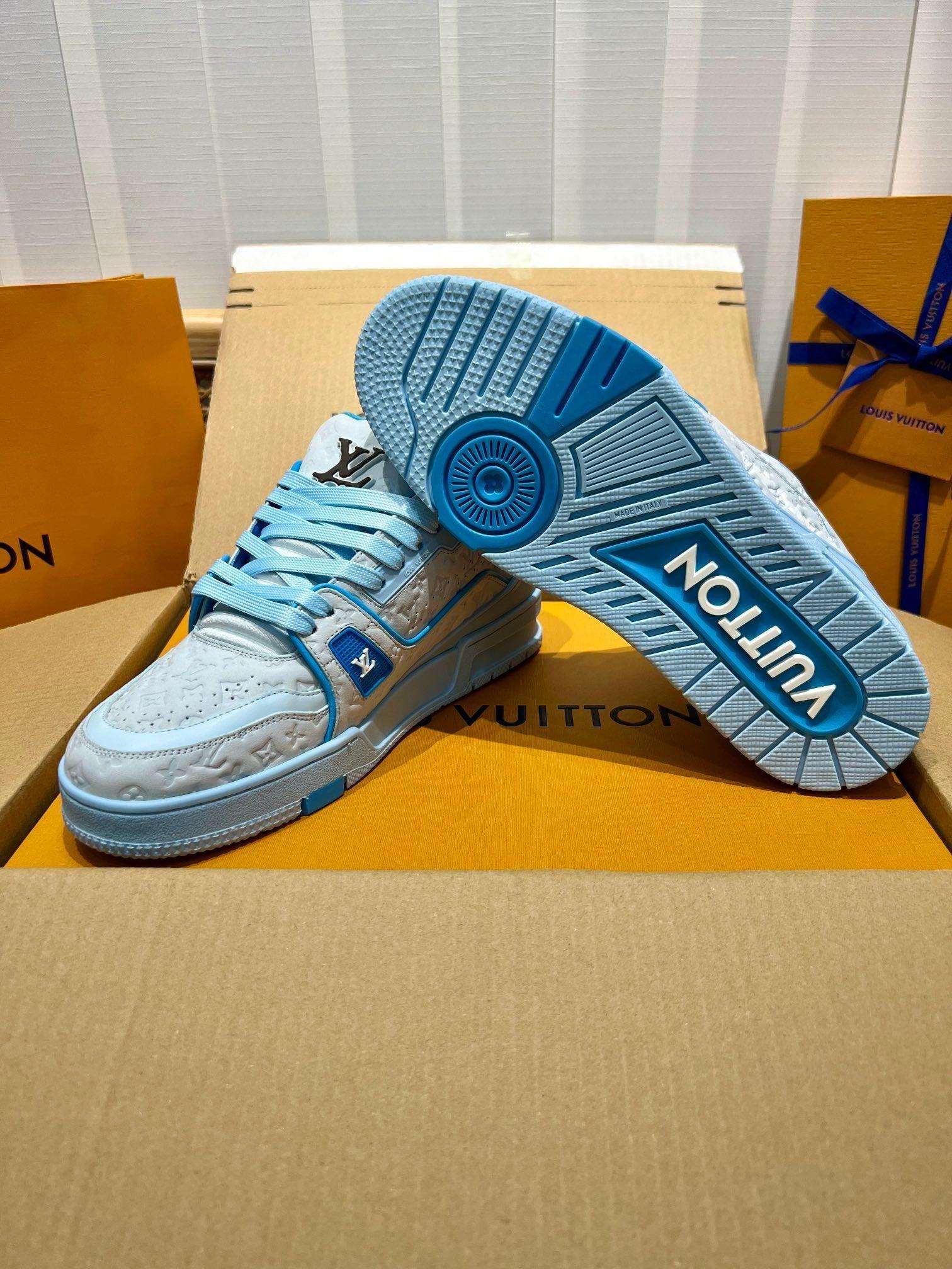 LUV Blue Trainer Sneakers-078 Designer Sneakers