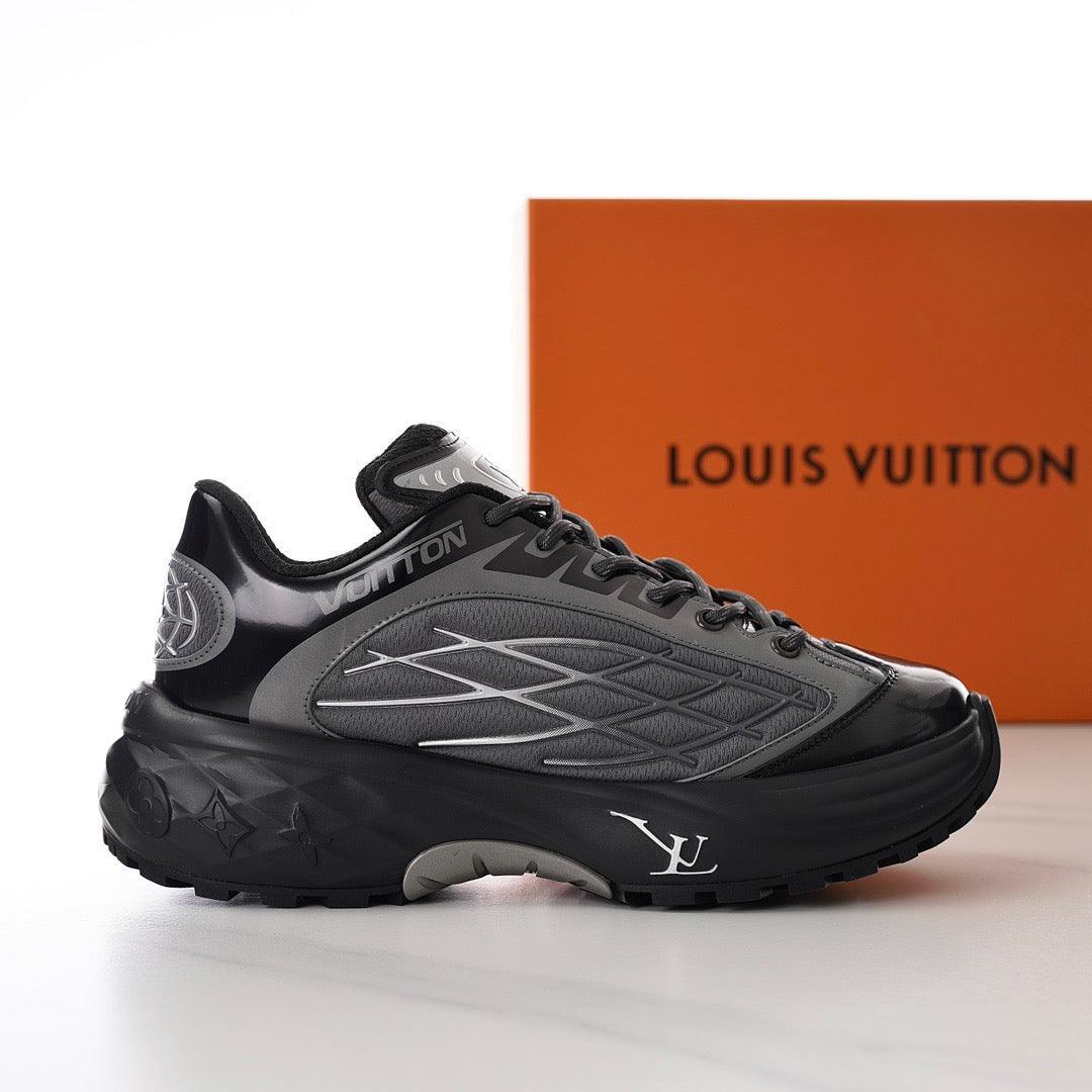 LUV Discovery Lace Up Black Sneakers-102 Designer Sneakers