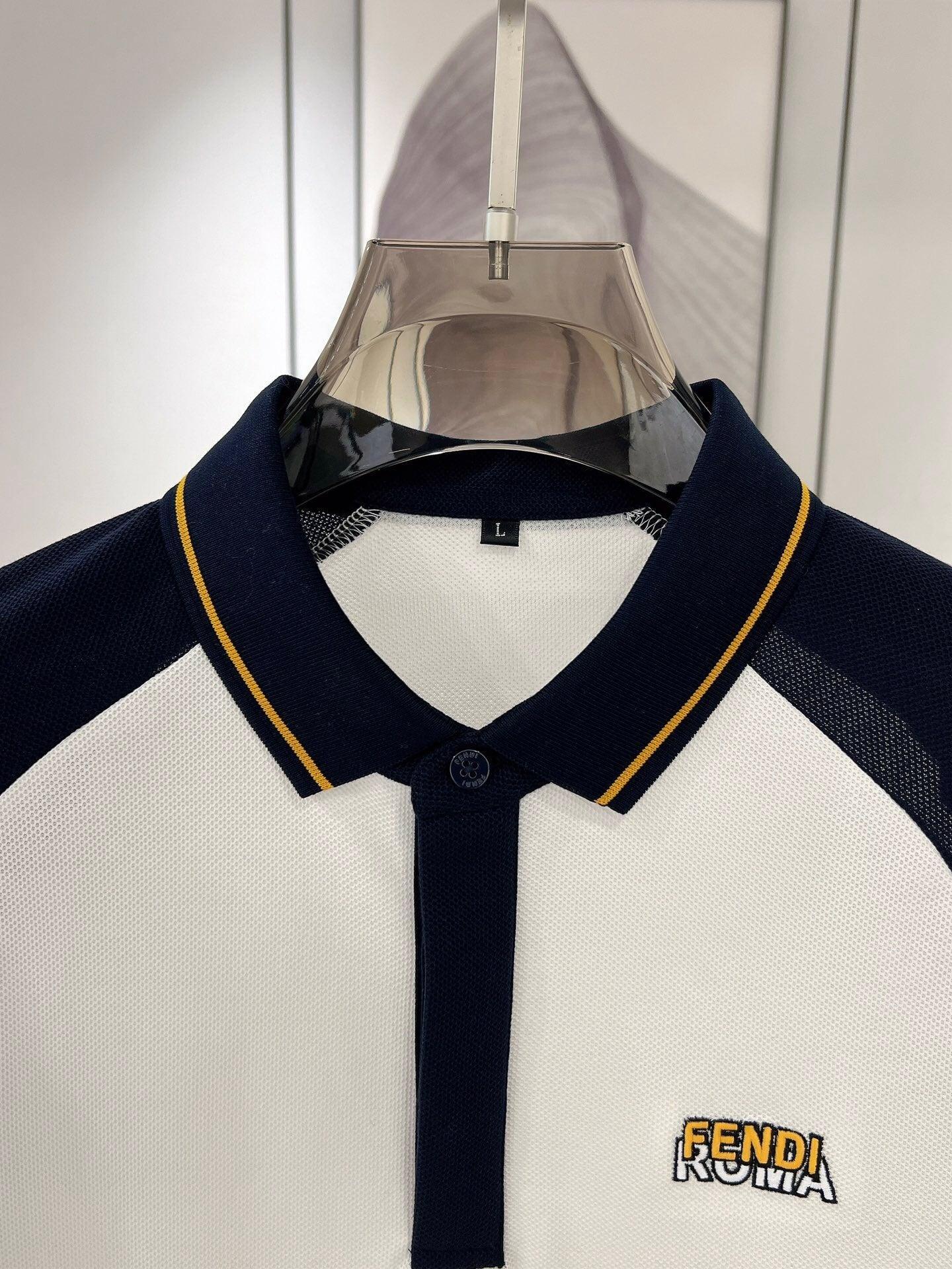 FDE Black and White Polo Shirt -001 Designer Sneakers