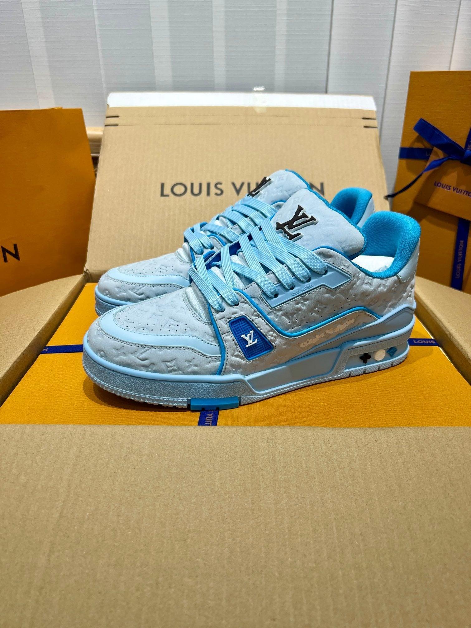LUV Blue Trainer Sneakers-078 Designer Sneakers