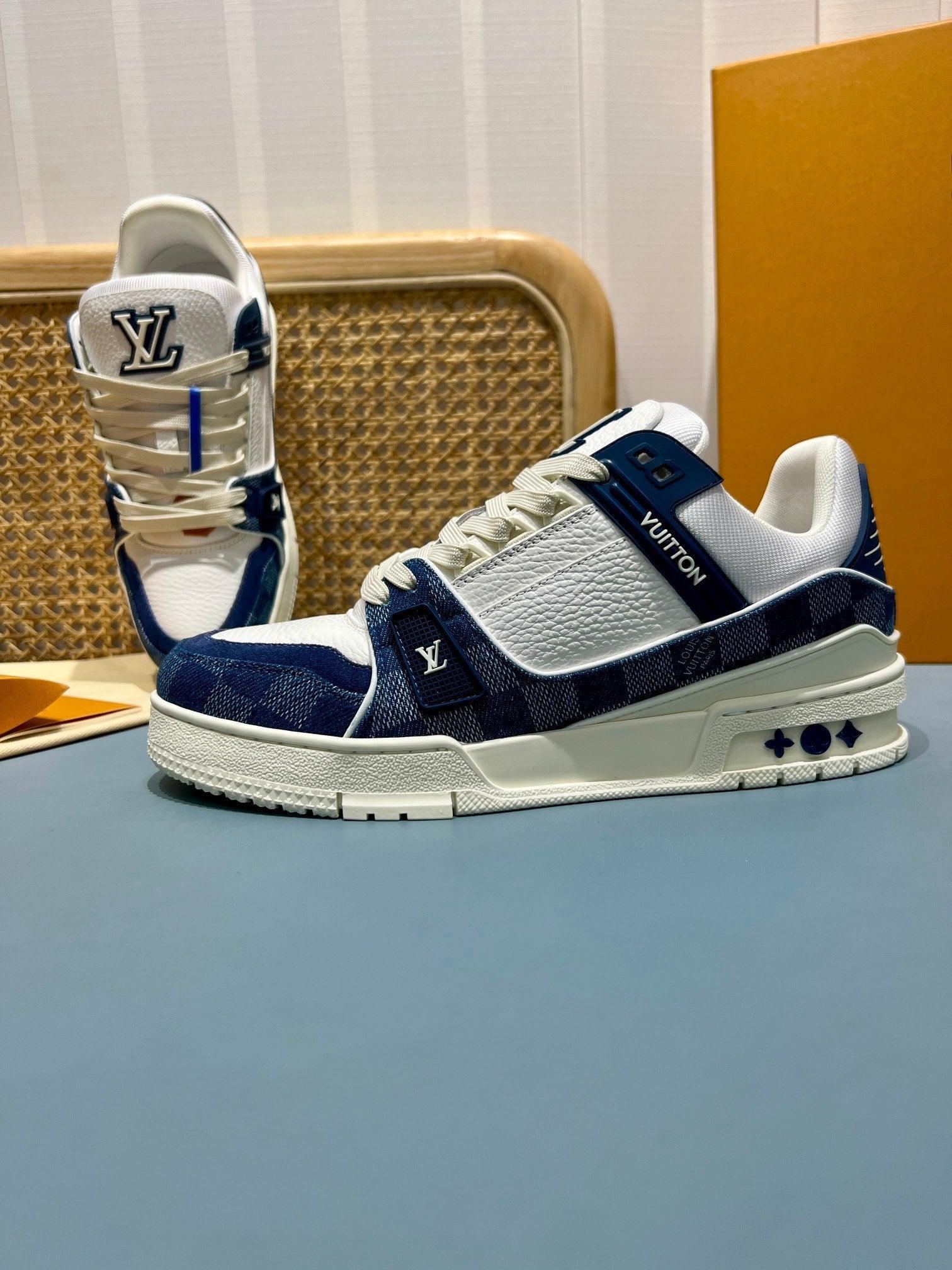 LUV Maxi Thick Blue Trainer Sneakers-073 Designer Sneakers