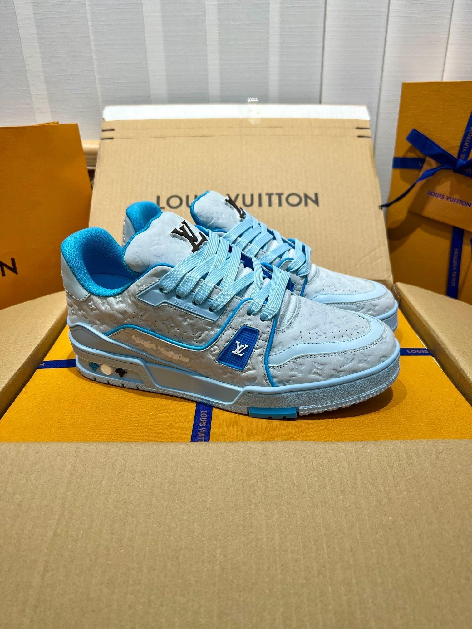 LUV Blue Trainer Sneakers-078 Designer Sneakers