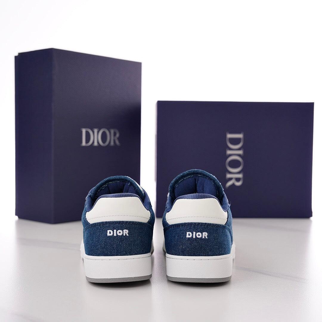 DOR B27 Low-Top Blue and White Sneakers-119 Designer Sneakers