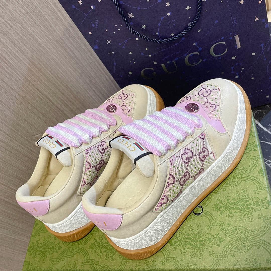 GCI Pink Screener Low Top Sneakers-043 Designer Sneakers