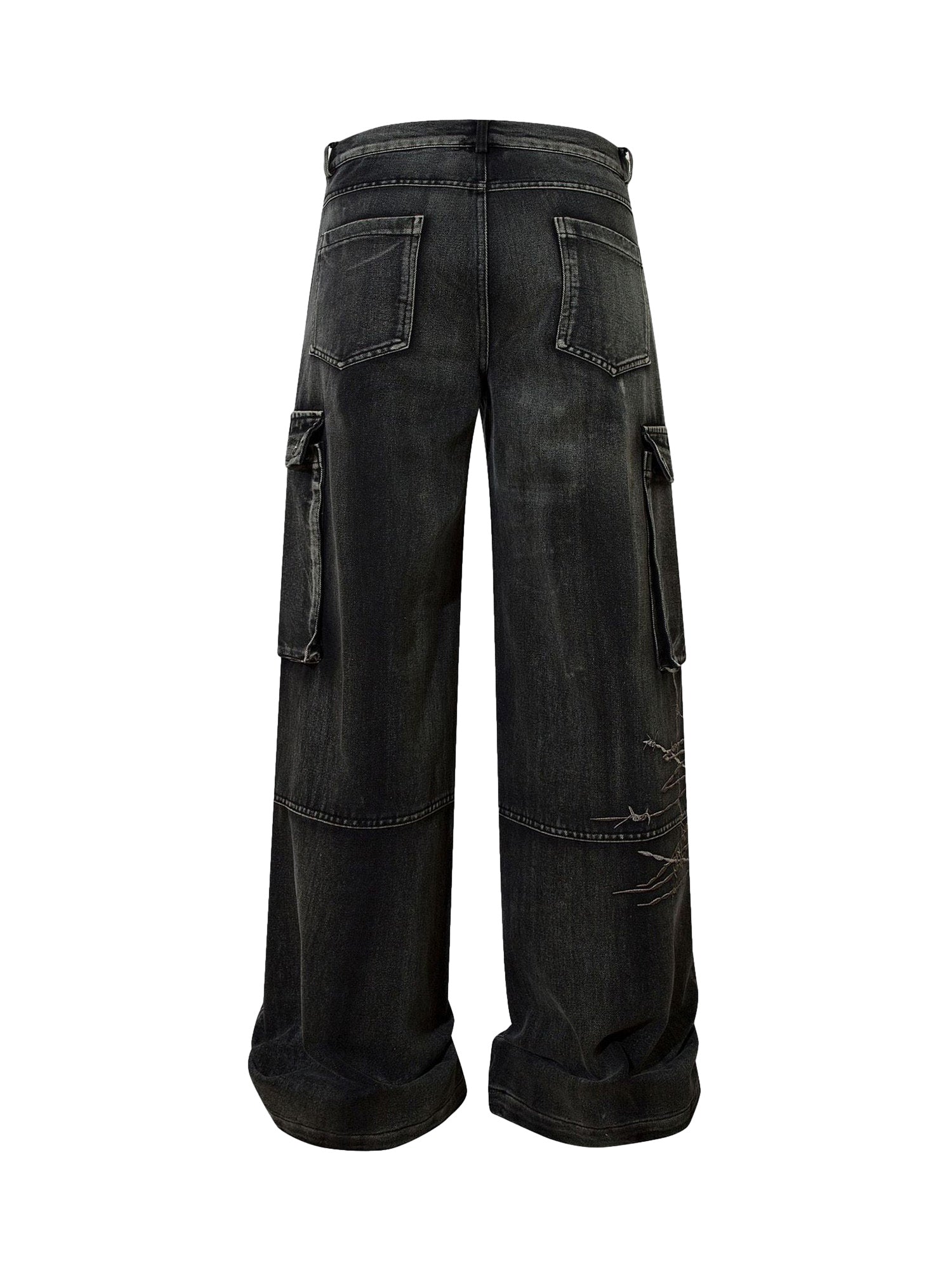 Goatlv High Street Embroidery Hip-Hop Jeans - 2122 - Goatlv