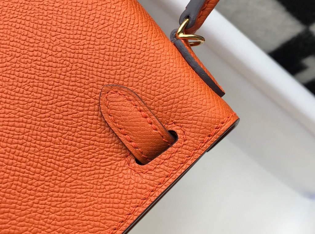 1984 - Mini Kelly Shoulder Bag Orange - GoatLV