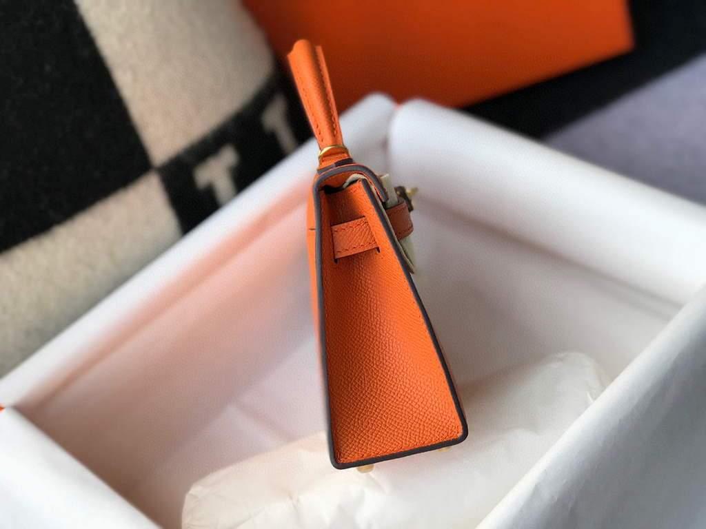 1984 - Mini Kelly Shoulder Bag Orange - GoatLV
