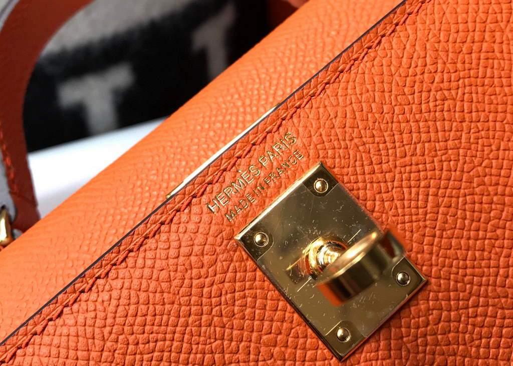 1984 - Mini Kelly Shoulder Bag Orange - GoatLV
