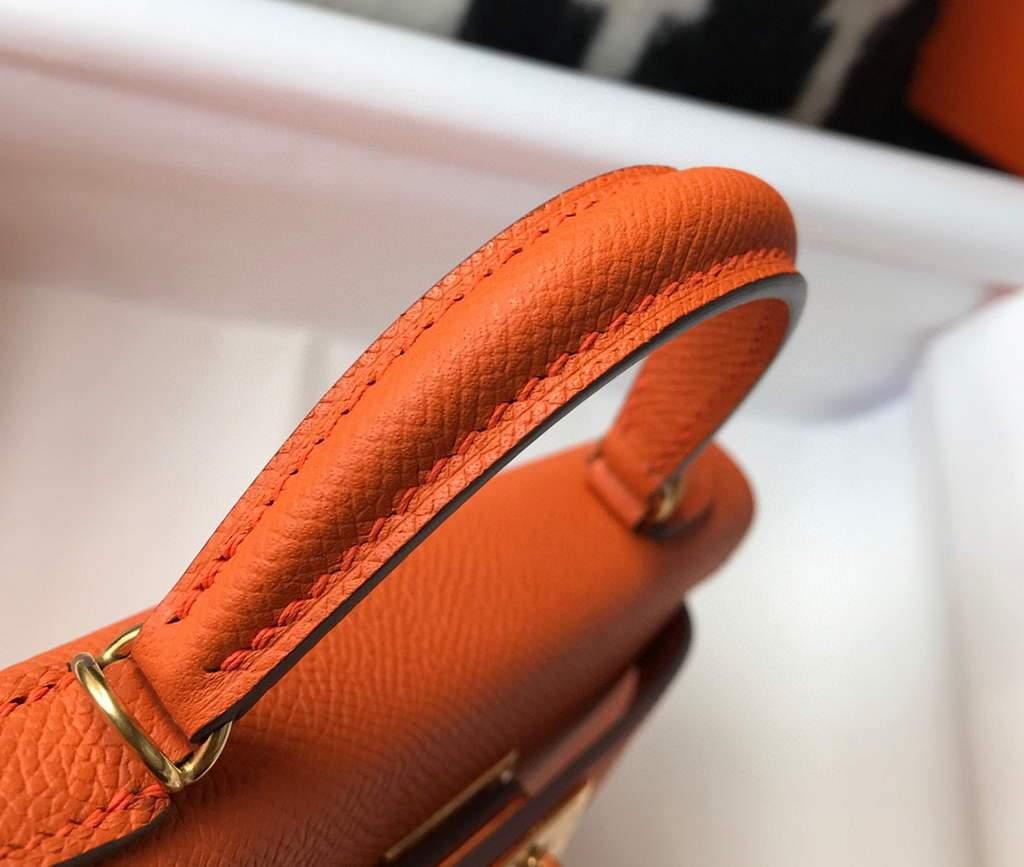 1984 - Mini Kelly Shoulder Bag Orange - GoatLV