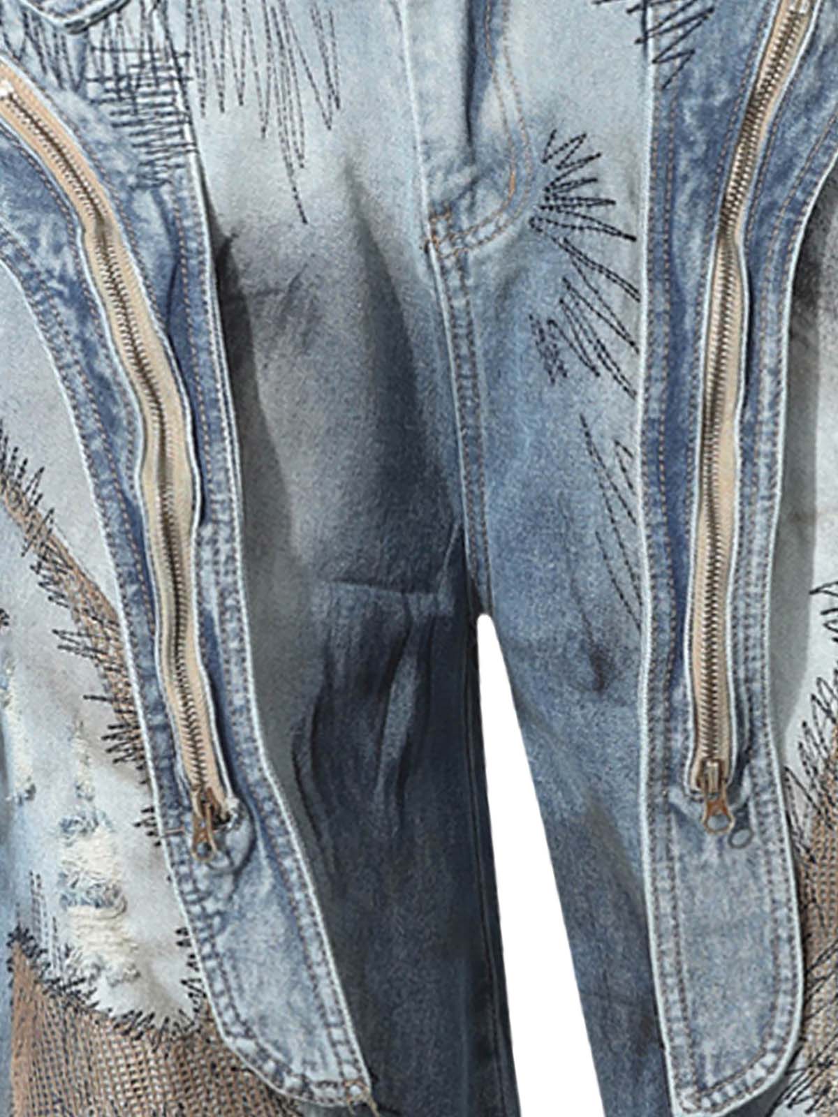 RO Style Washed Barrel Jeans - Goatlv