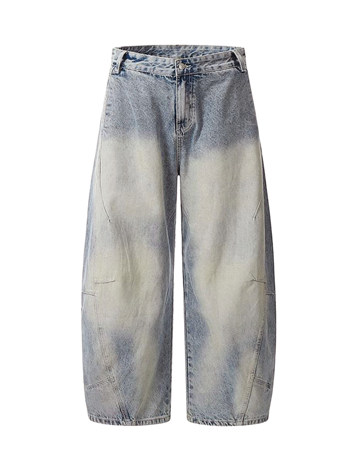 Goatlv Distressed Baggy Barrel Jeans - 2317 - Goatlv