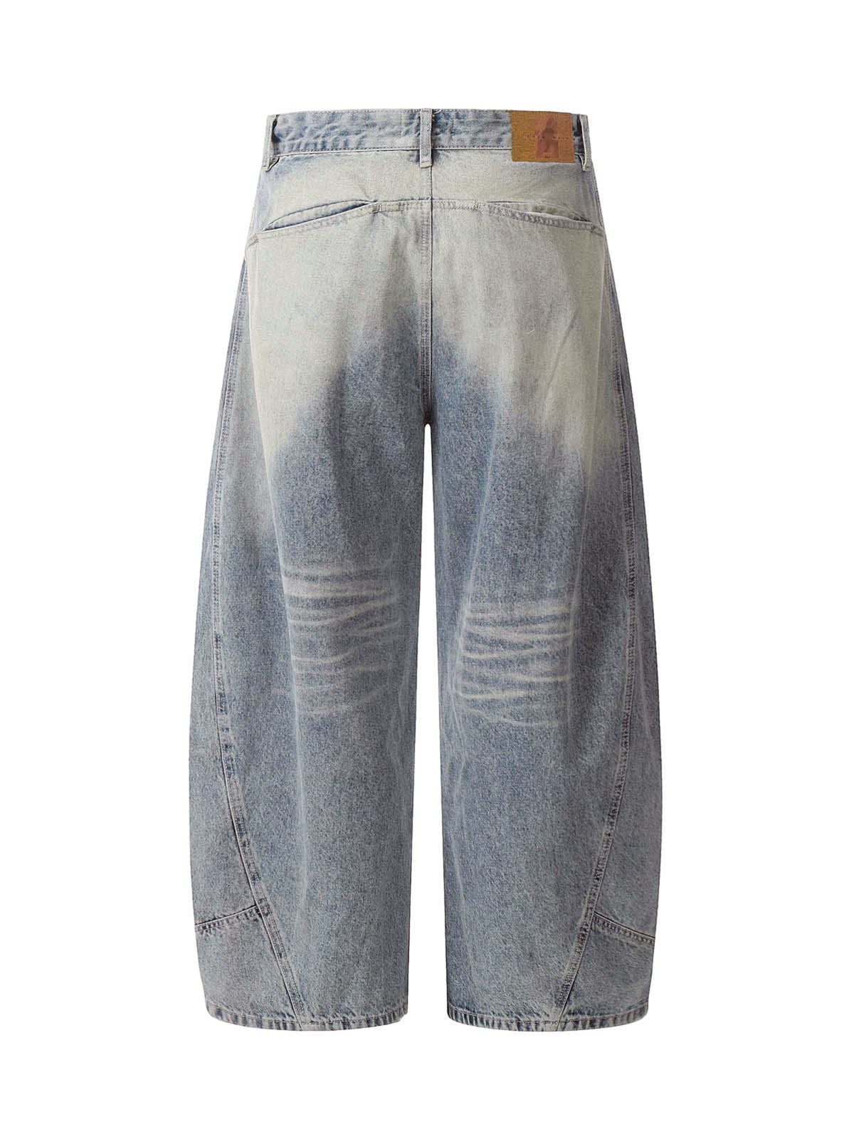 Goatlv Distressed Baggy Barrel Jeans - 2317 - Goatlv