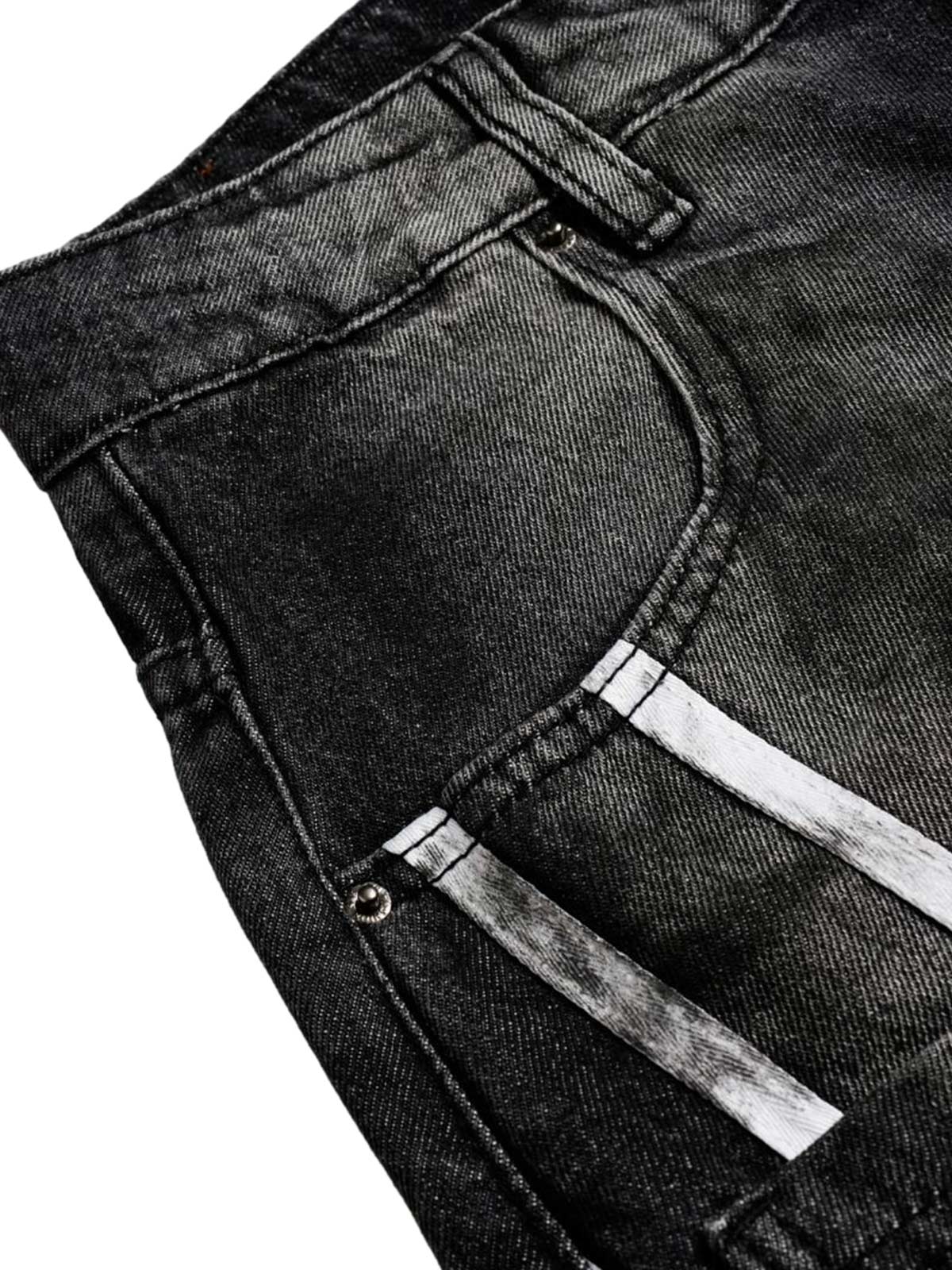 Street Stripe Dirty Dye Barrel Jeans - Goatlv