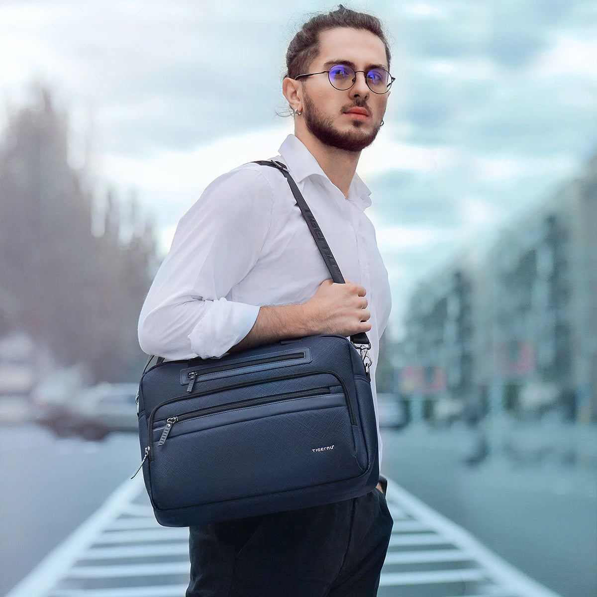 Waterproof 14.1" Laptop Briefcase for Men Trendha