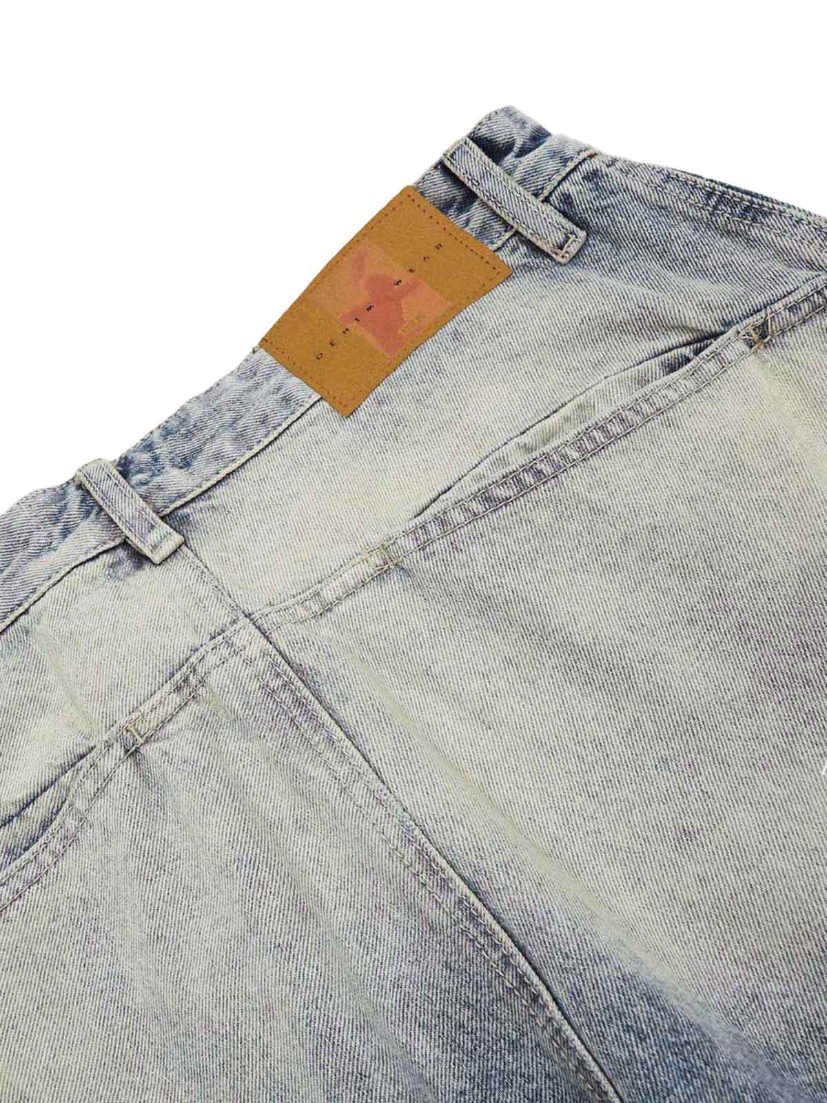 Goatlv Distressed Baggy Barrel Jeans - 2317 - Goatlv
