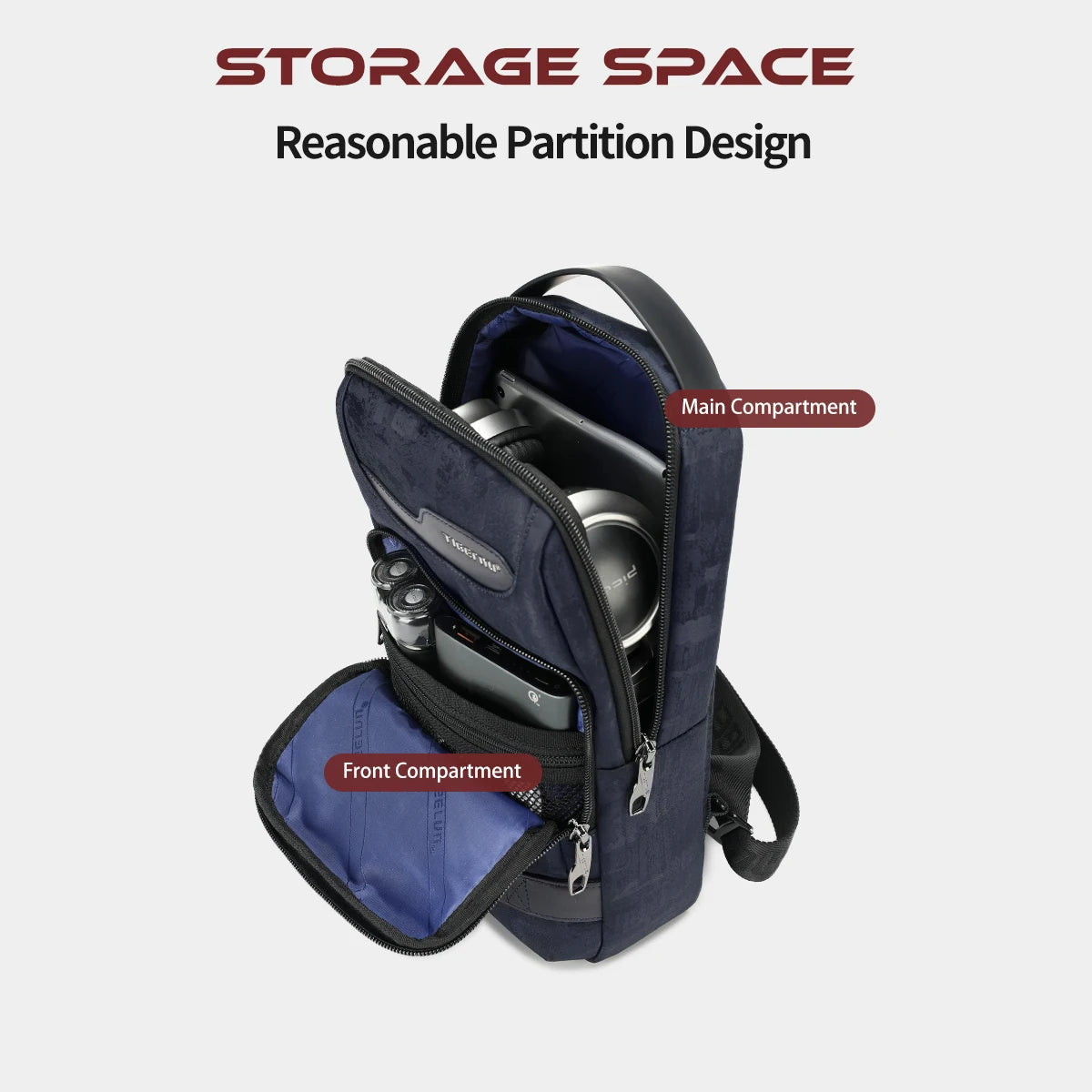 Men's Waterproof Oxford Crossbody Sling Bag Trendha